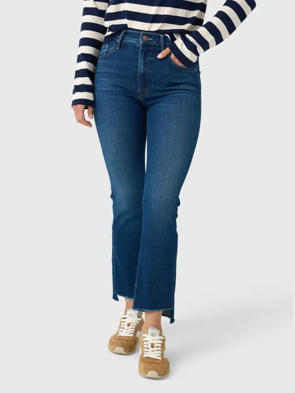 Mother Women's The Insider Crop Step Fray Jean sold by Saint Bernard