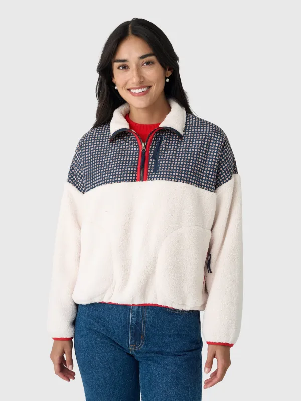 The Great Outdoors Women's The Print-Mix Plush Terrain Half-Zip made by Saint Bernard