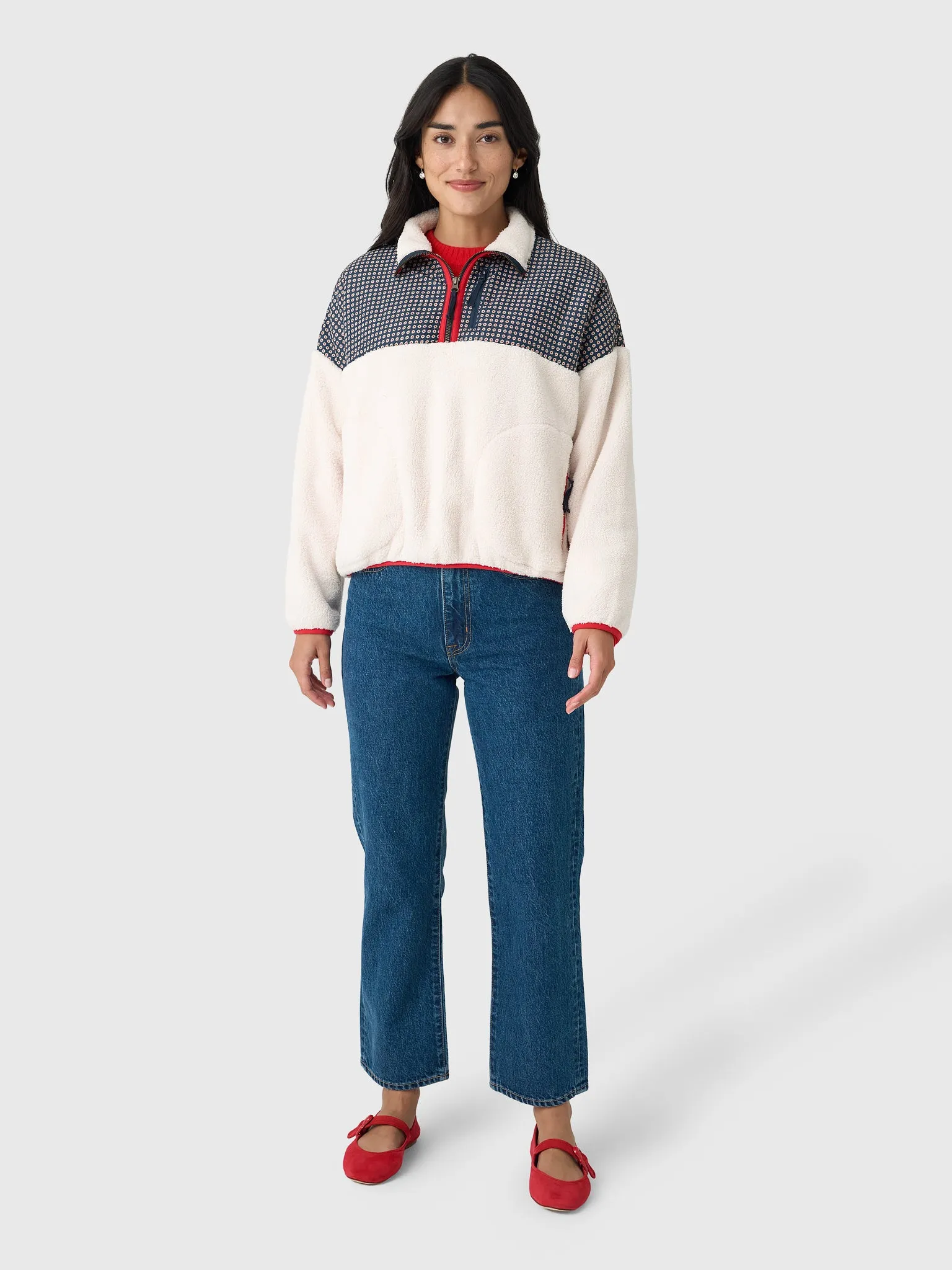 The Great Outdoors Women's The Print-Mix Plush Terrain Half-Zip sold by Saint Bernard product image thumbnail 2