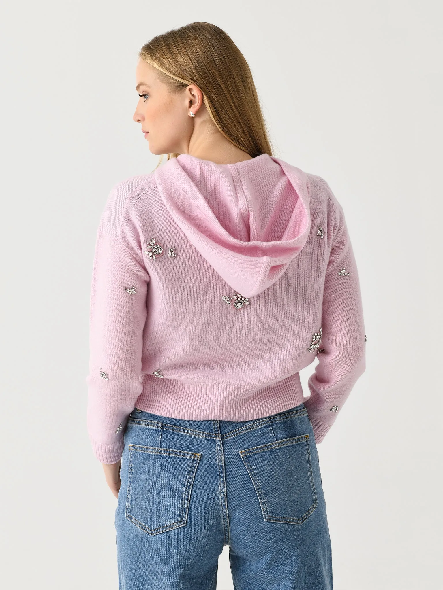 Simkhai Women's Karmen Embellished Hooded Top sold by Saint Bernard product image thumbnail 4