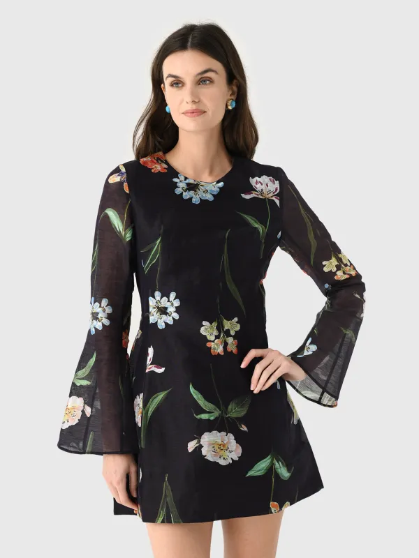 Leo Lin Women's Suzanne Bell Sleeve Mini Dress made by LEO LIN