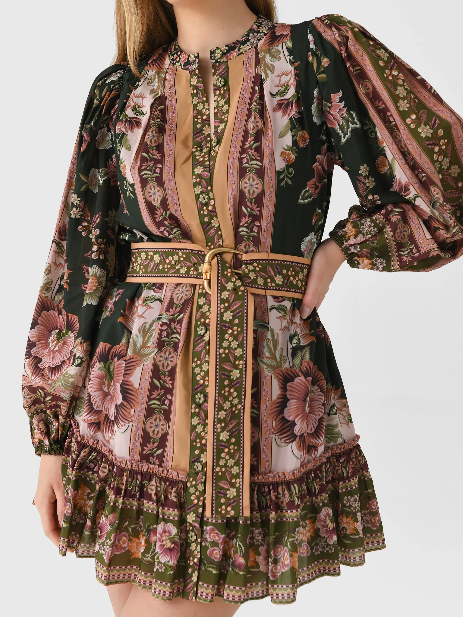 Farm Rio Women's Flowering Garden Tree Mini Dress sold by Saint Bernard product image thumbnail 5
