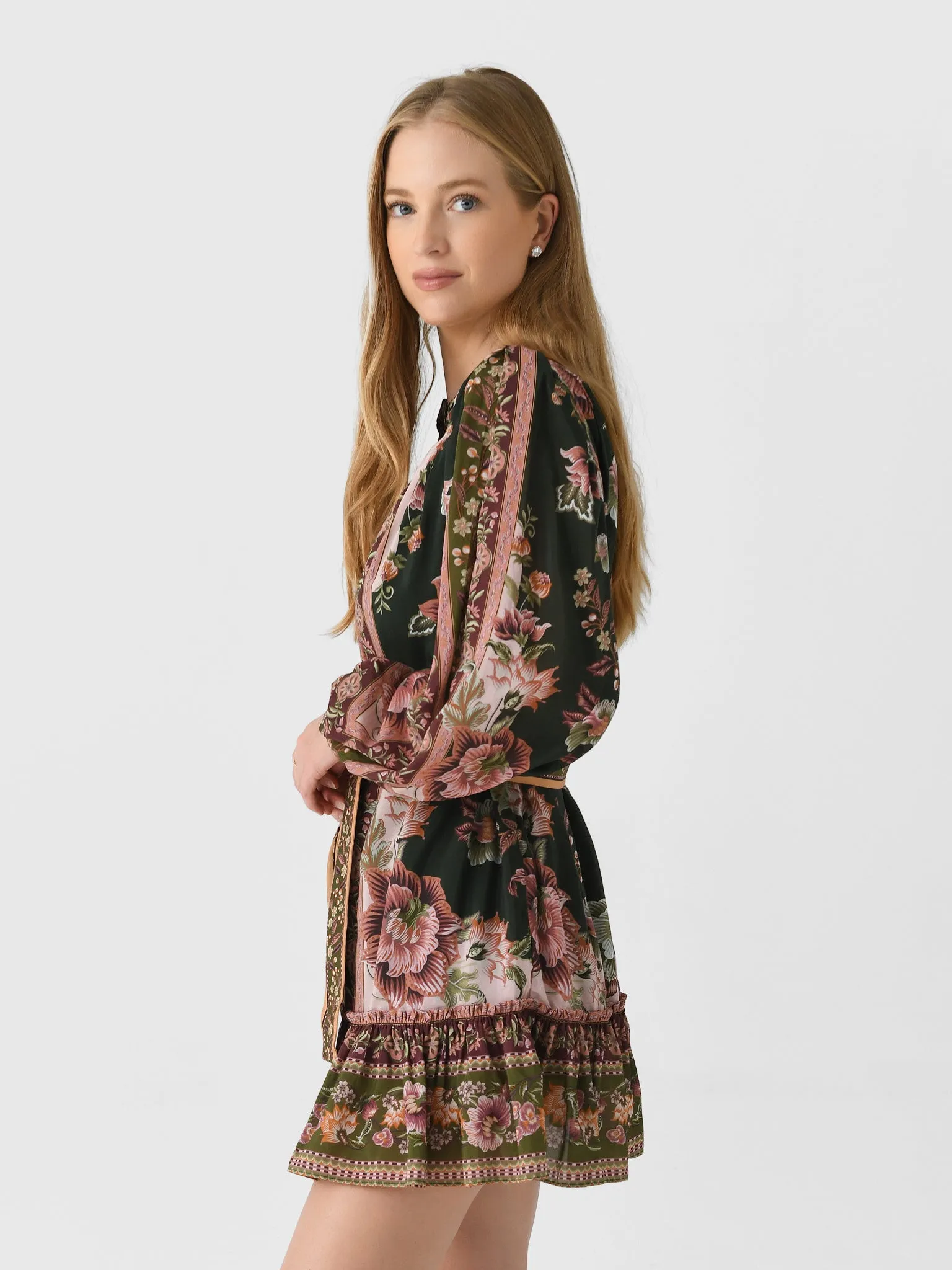 Farm Rio Women's Flowering Garden Tree Mini Dress sold by Saint Bernard product image thumbnail 3