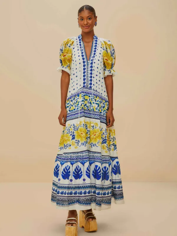 Farm Rio Women's Zuli Midi Dress sold by Saint Bernard