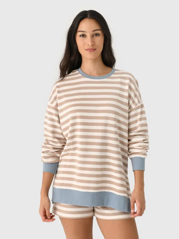 Z Supply Women's Layer Up Stripe Sweatshirt sold by Saint Bernard