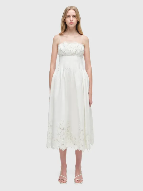 Simkhai Women's Lilianna Lace Midi Dress sold by Saint Bernard