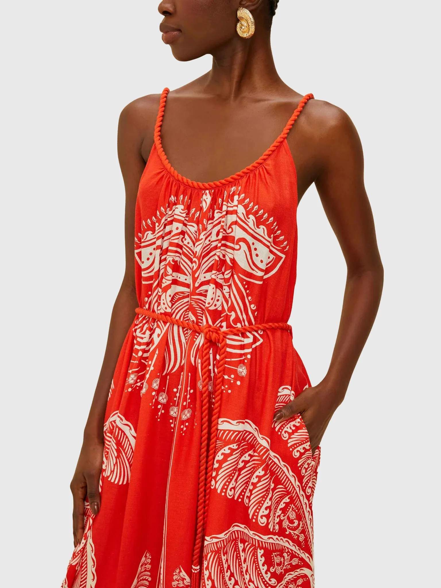 Farm Rio Women's Majestic Coconut Tree Maxi Dress sold by Saint Bernard product image thumbnail 2