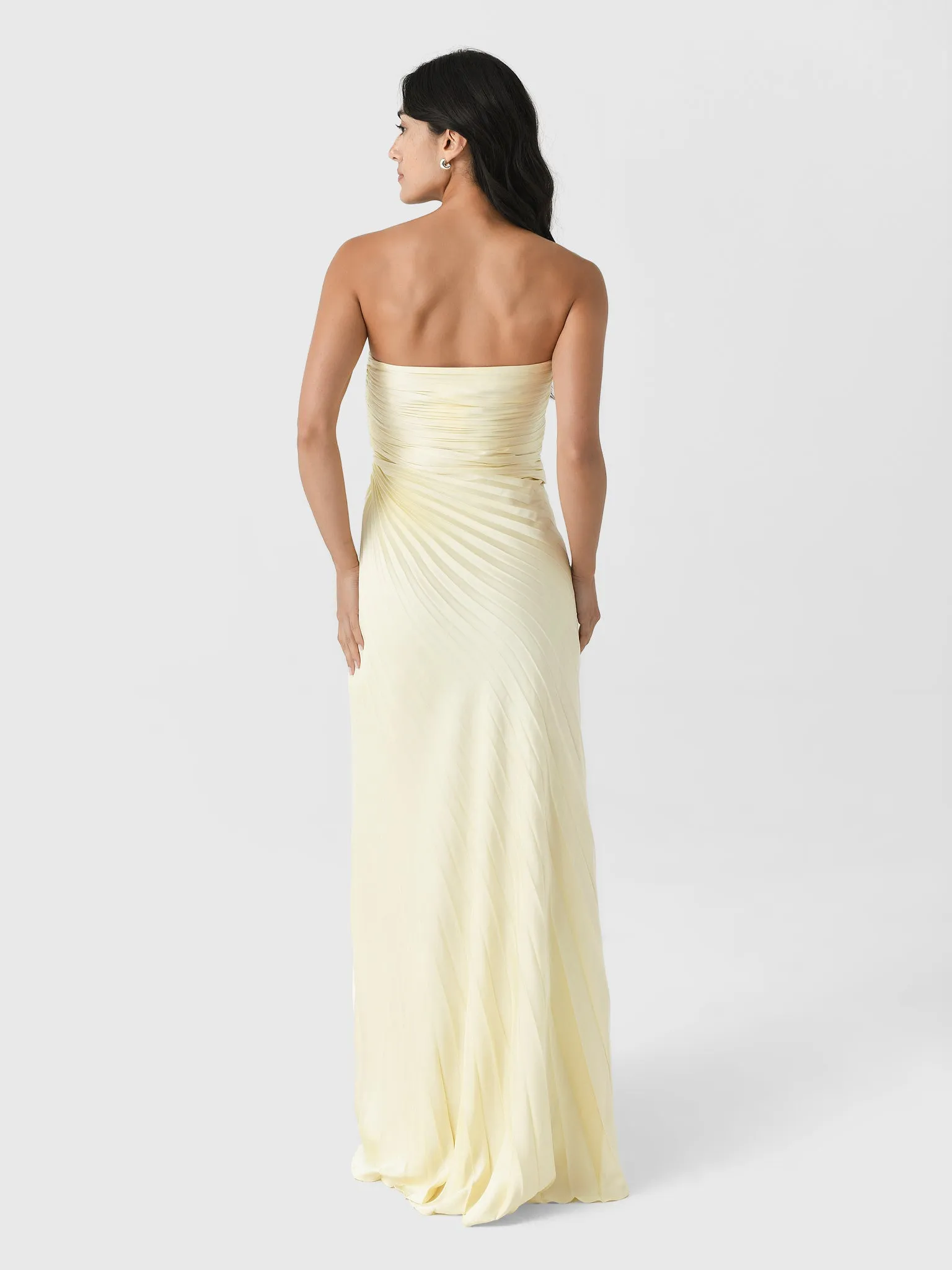 ALC Women's Bianca Strapless Pleated Maxi Dress sold by Saint Bernard product image thumbnail 3