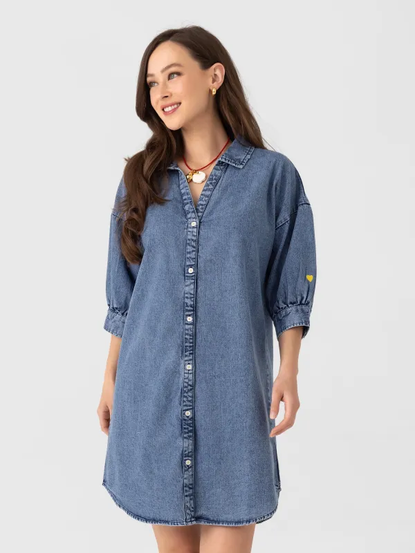 Kerri Rosenthal Women's Gigi Denim Dress sold by Saint Bernard