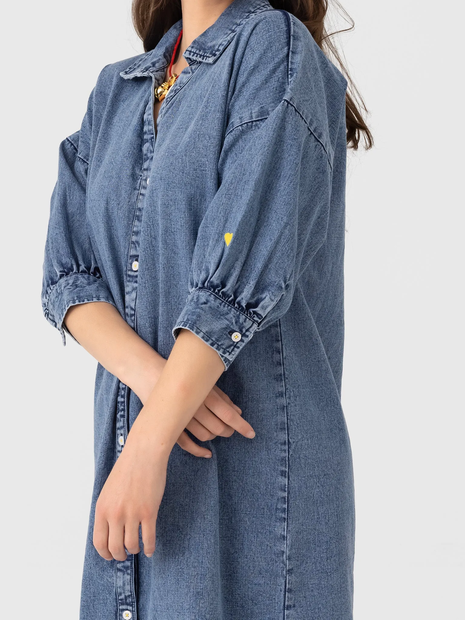Kerri Rosenthal Women's Gigi Denim Dress sold by Saint Bernard product image thumbnail 5