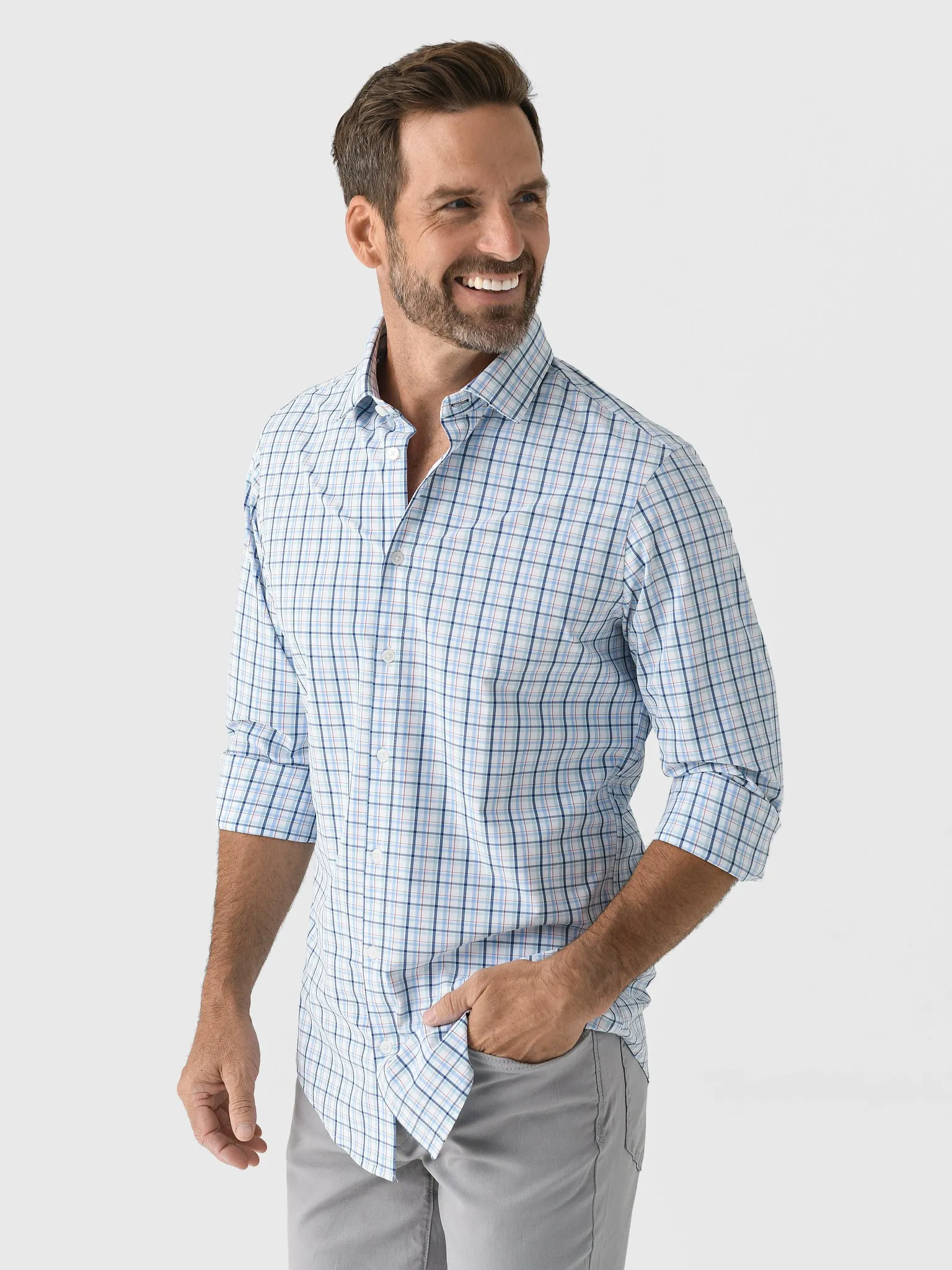 Mizzen+Main Men's Trim Leeward Dress Shirt sold by Saint Bernard product image thumbnail 3