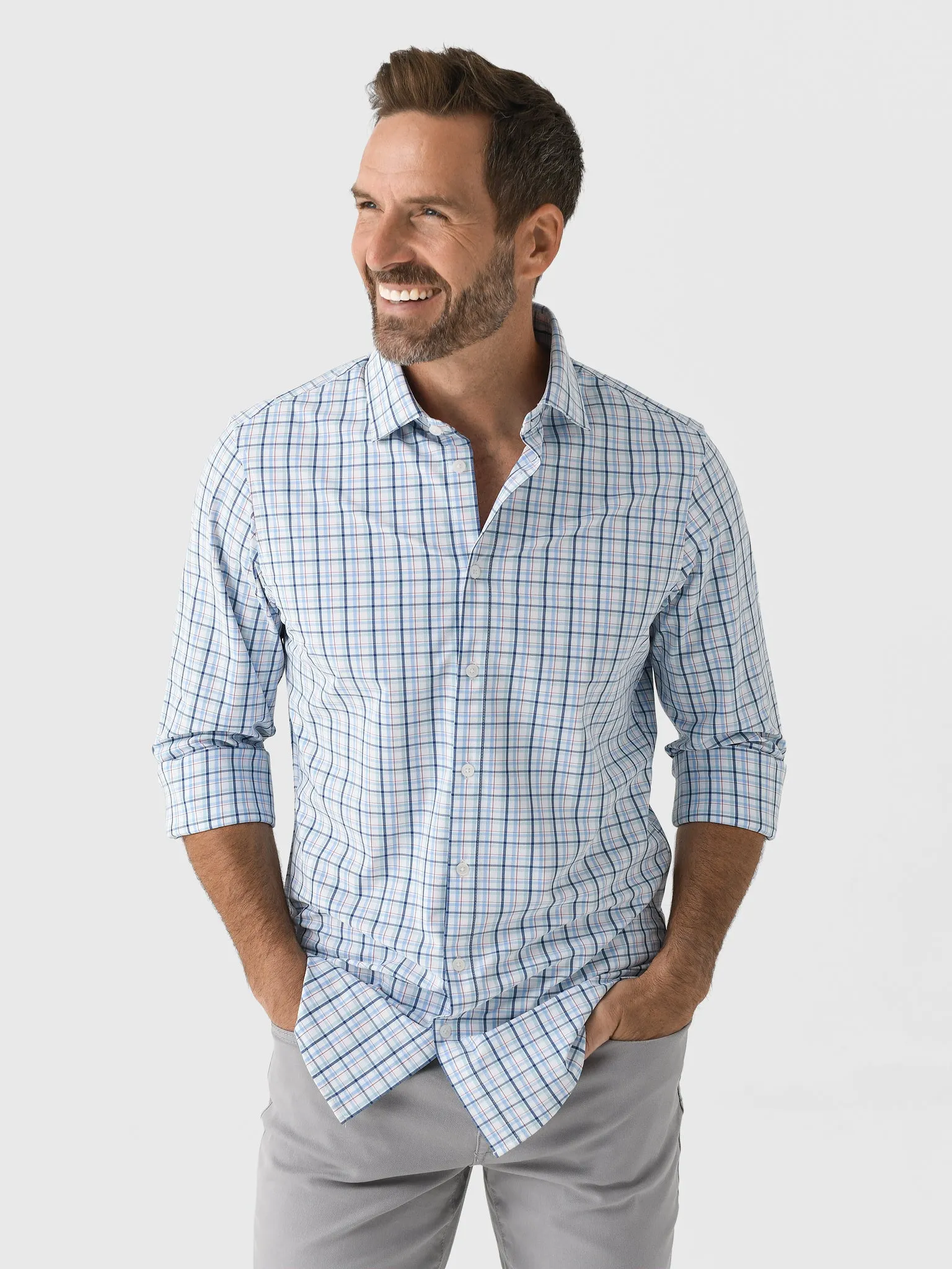 Mizzen+Main Men's Trim Leeward Dress Shirt sold by Saint Bernard