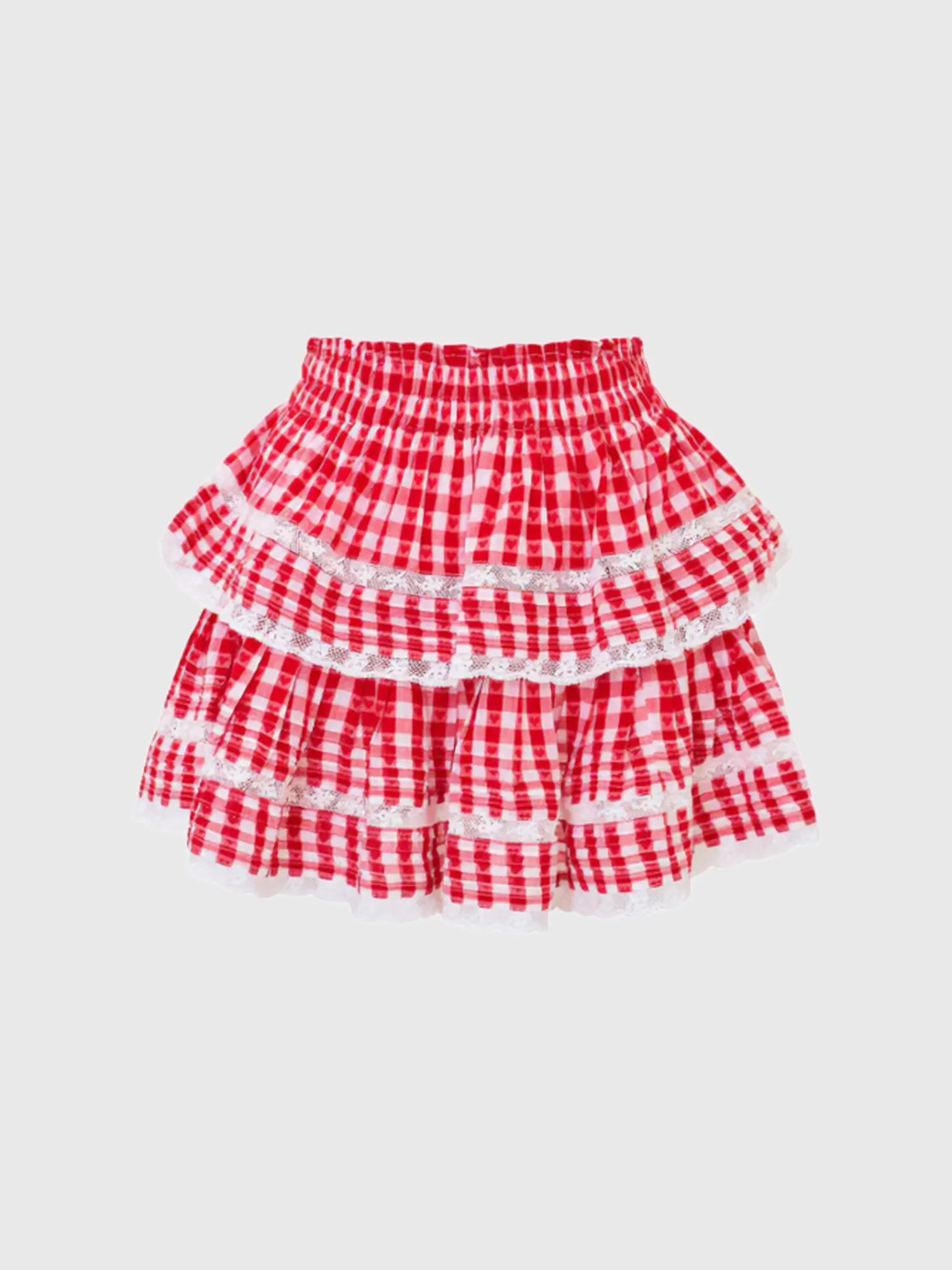 LoveShackFancy Women's Ruffle Mini Skirt sold by Saint Bernard