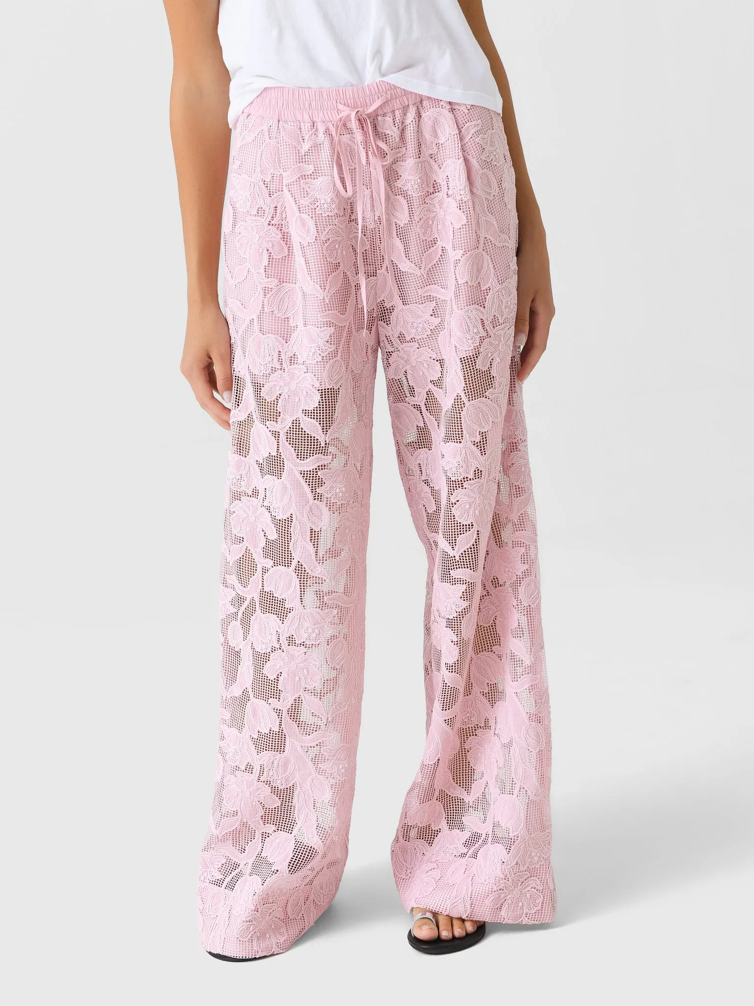 Essentiel Antwerp Women's Henim Lace Wide-Leg Pant sold by Saint Bernard