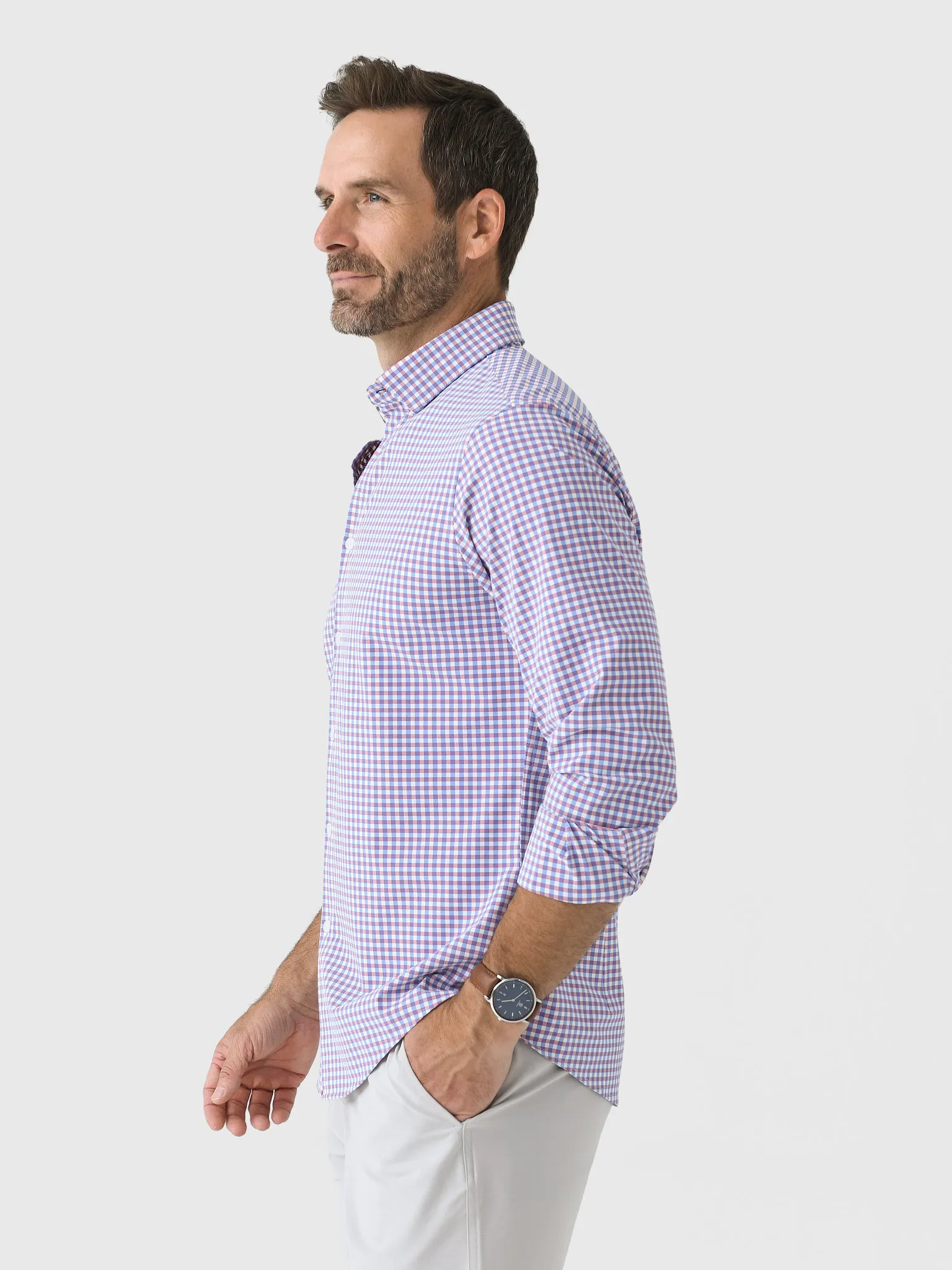 Mizzen+Main Men's Trim Leeward No Tuck Dress Shirt sold by Saint Bernard product image thumbnail 3