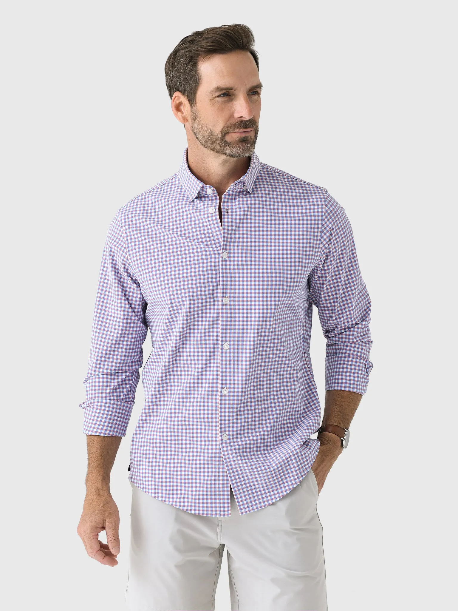 Mizzen+Main Men's Trim Leeward No Tuck Dress Shirt sold by Saint Bernard