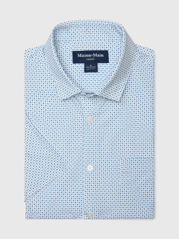 Mizzen+Main Men's Trim Leeward Short Sleeve Dress Shirt sold by Saint Bernard