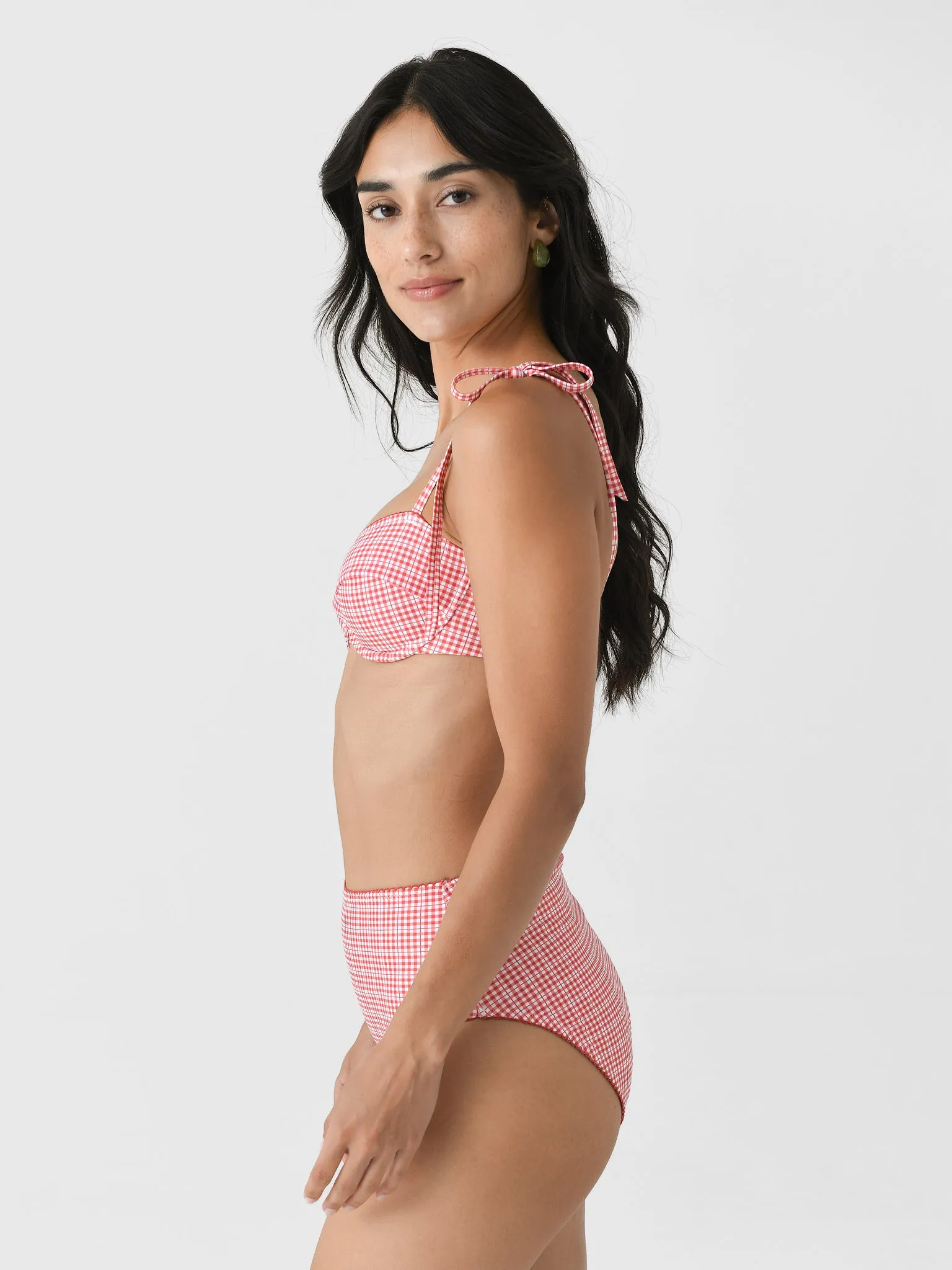 Minnow Women's Poppy Gingham Bikini Top sold by Saint Bernard product image thumbnail 3