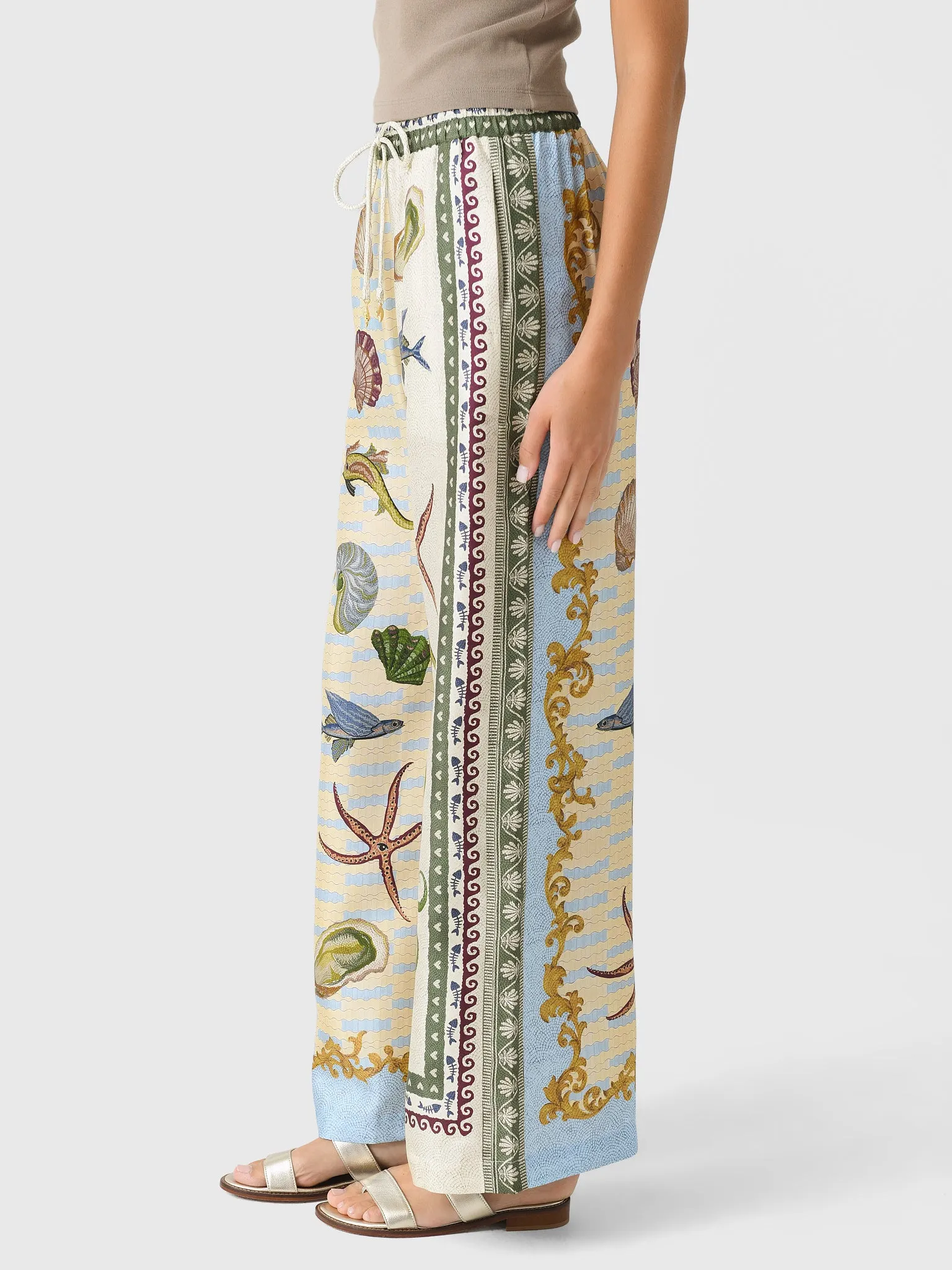 Alemais Women's Bath House Silk Pant sold by Saint Bernard product image thumbnail 3