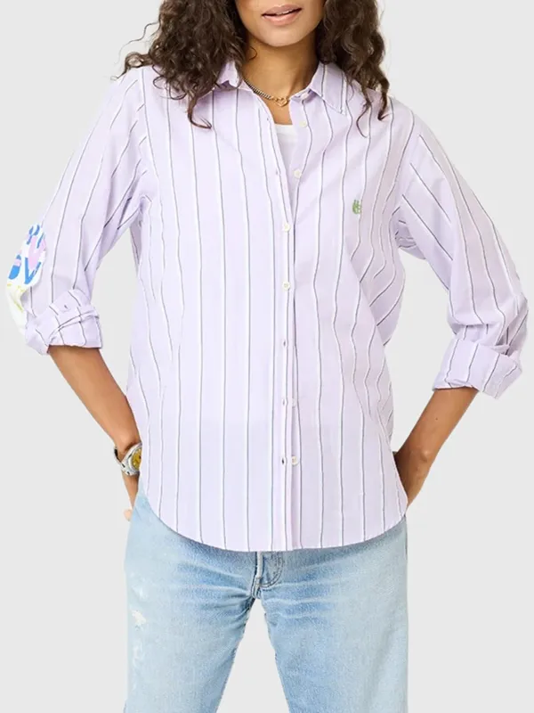 Kerri Rosenthal Women's Mia Stripe Shirt sold by Saint Bernard