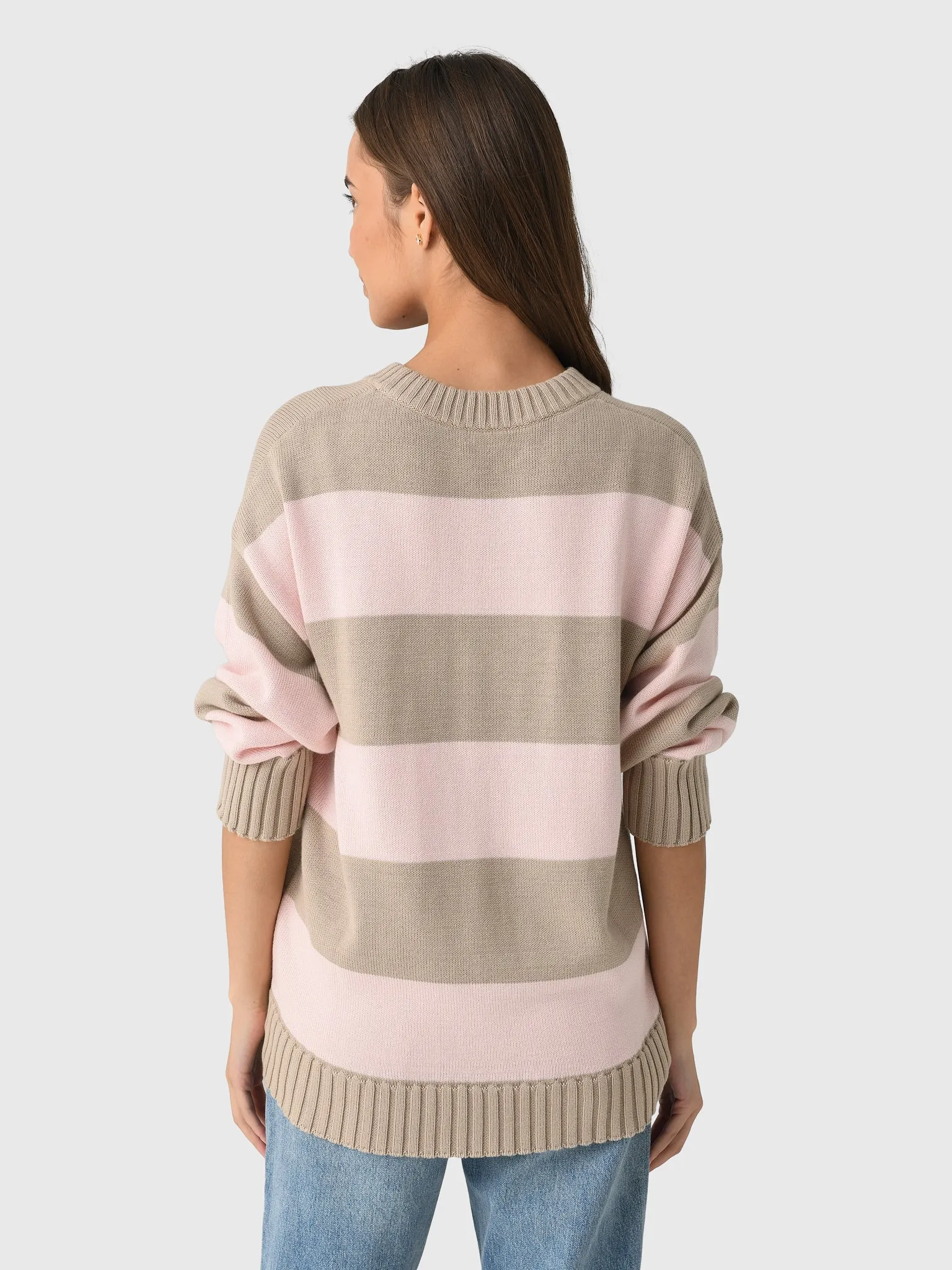DONNI. Women's The Cotton Knit Stripe Crewneck Sweater sold by Saint Bernard product image thumbnail 3