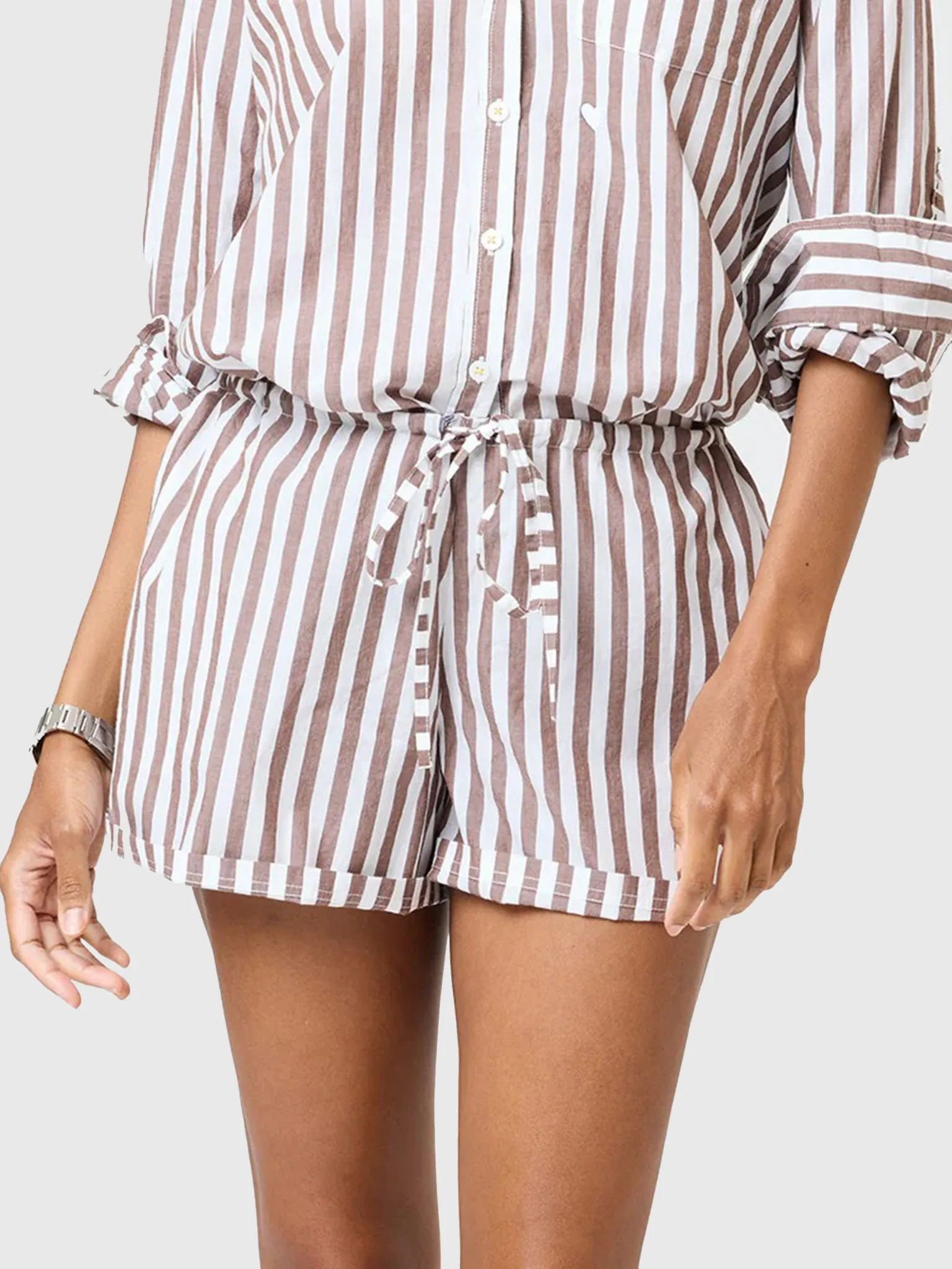 Kerri Rosenthal Women's Weekend Stripe Short sold by Saint Bernard