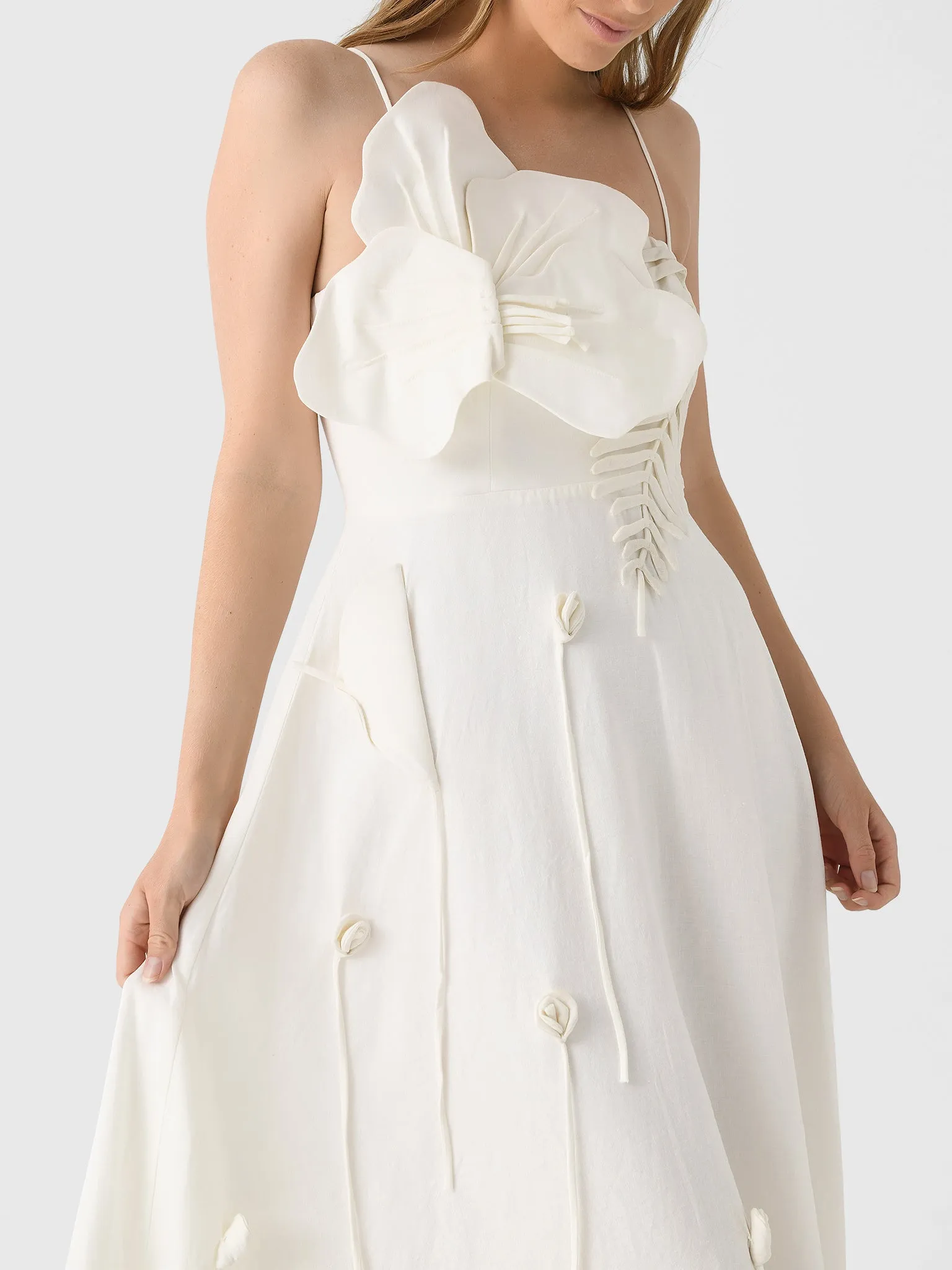 Farm Rio Women's Garden Sleeveless Midi Dress sold by Saint Bernard product image thumbnail 4