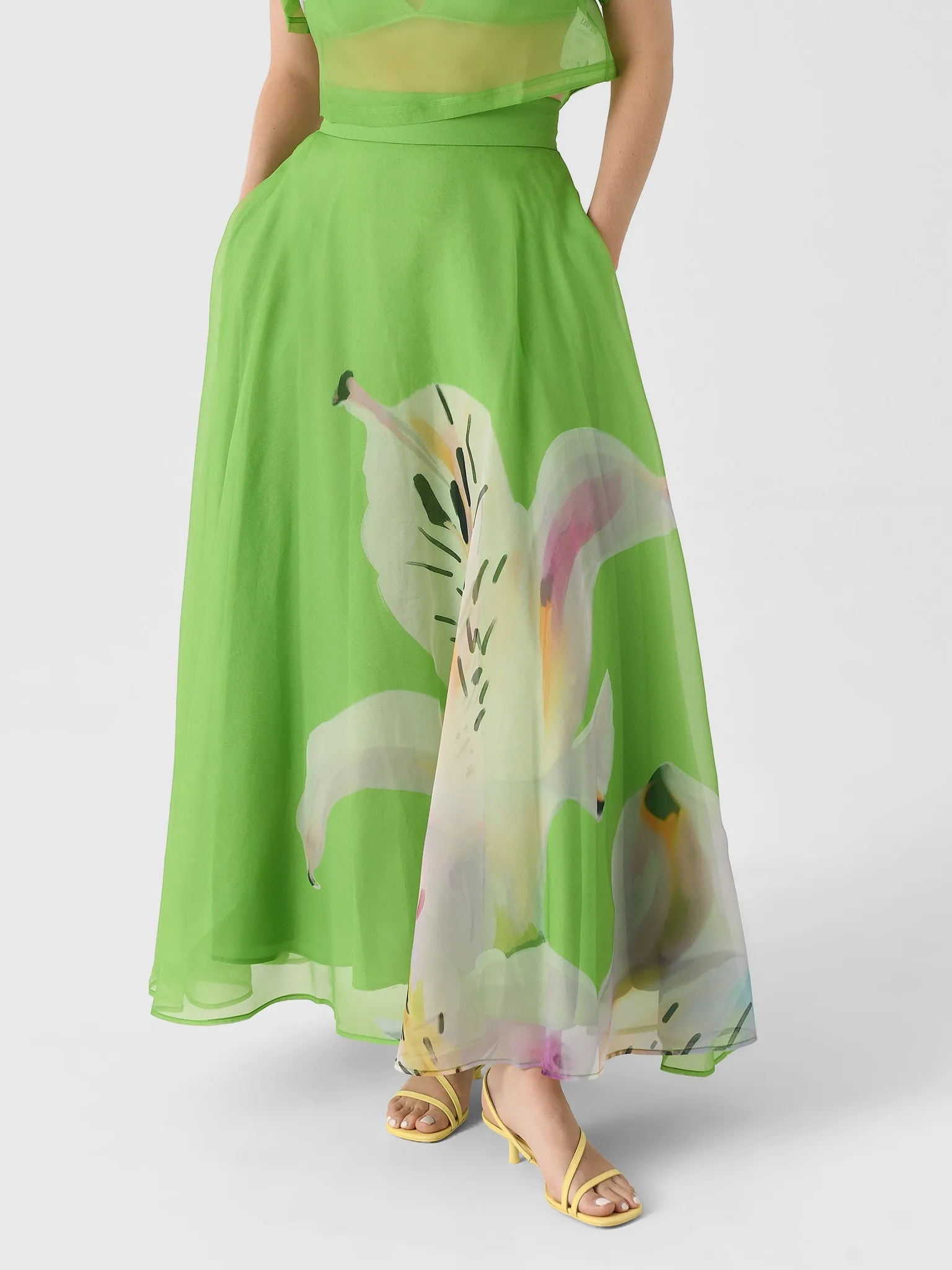 Leo Lin Women's Valeria Maxi Skirt sold by Saint Bernard