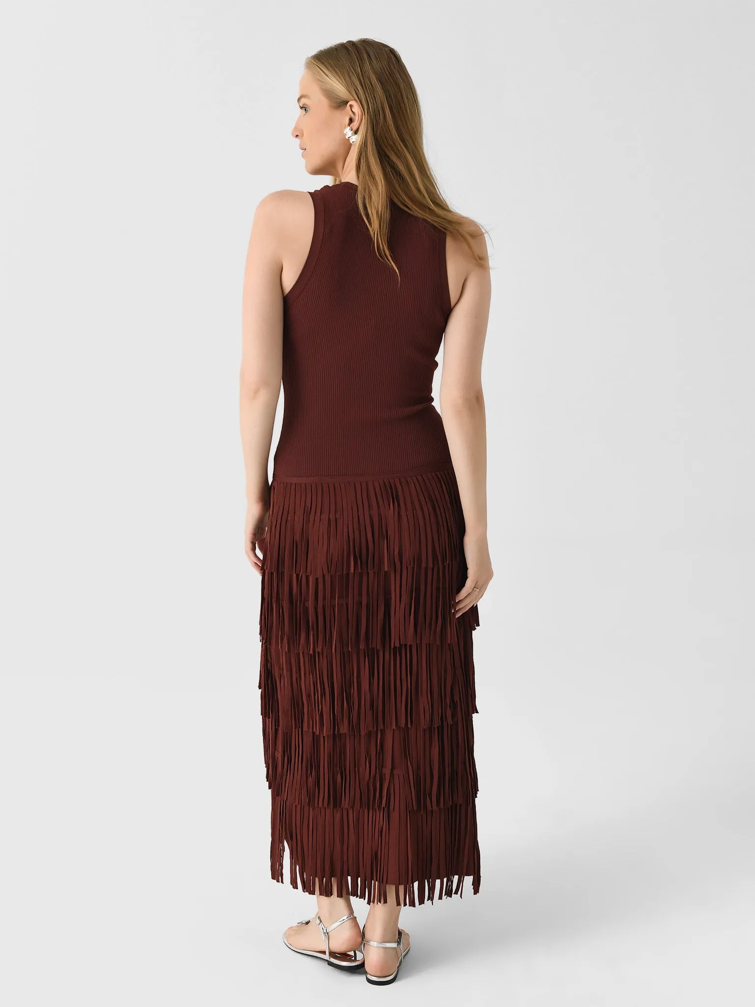 Simon Miller Women's Za Za Sleeveless Knit Fringe Dress sold by Saint Bernard product image thumbnail 3