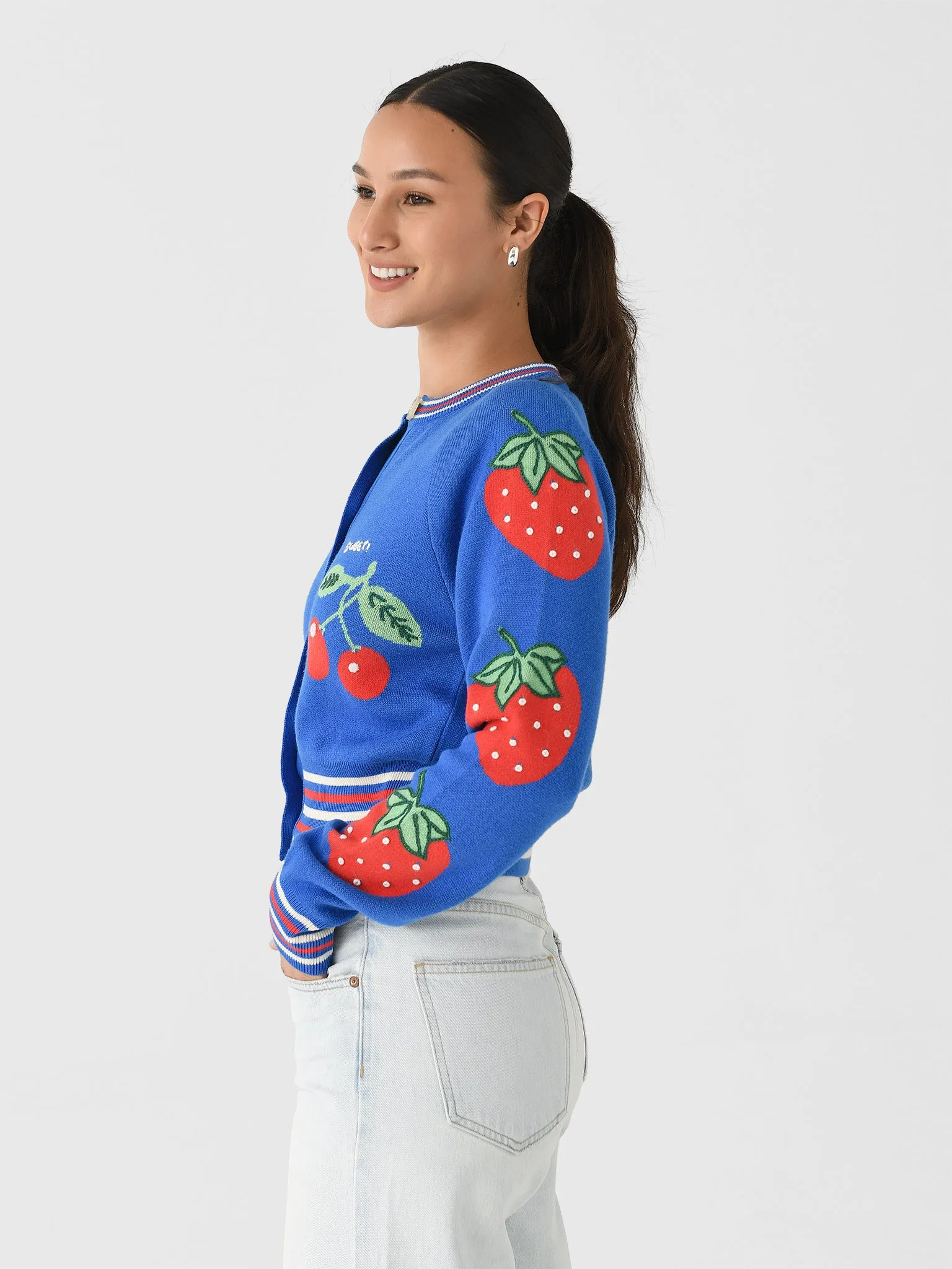 Mother Women's The Crop Rib Cardigan sold by Saint Bernard product image thumbnail 3