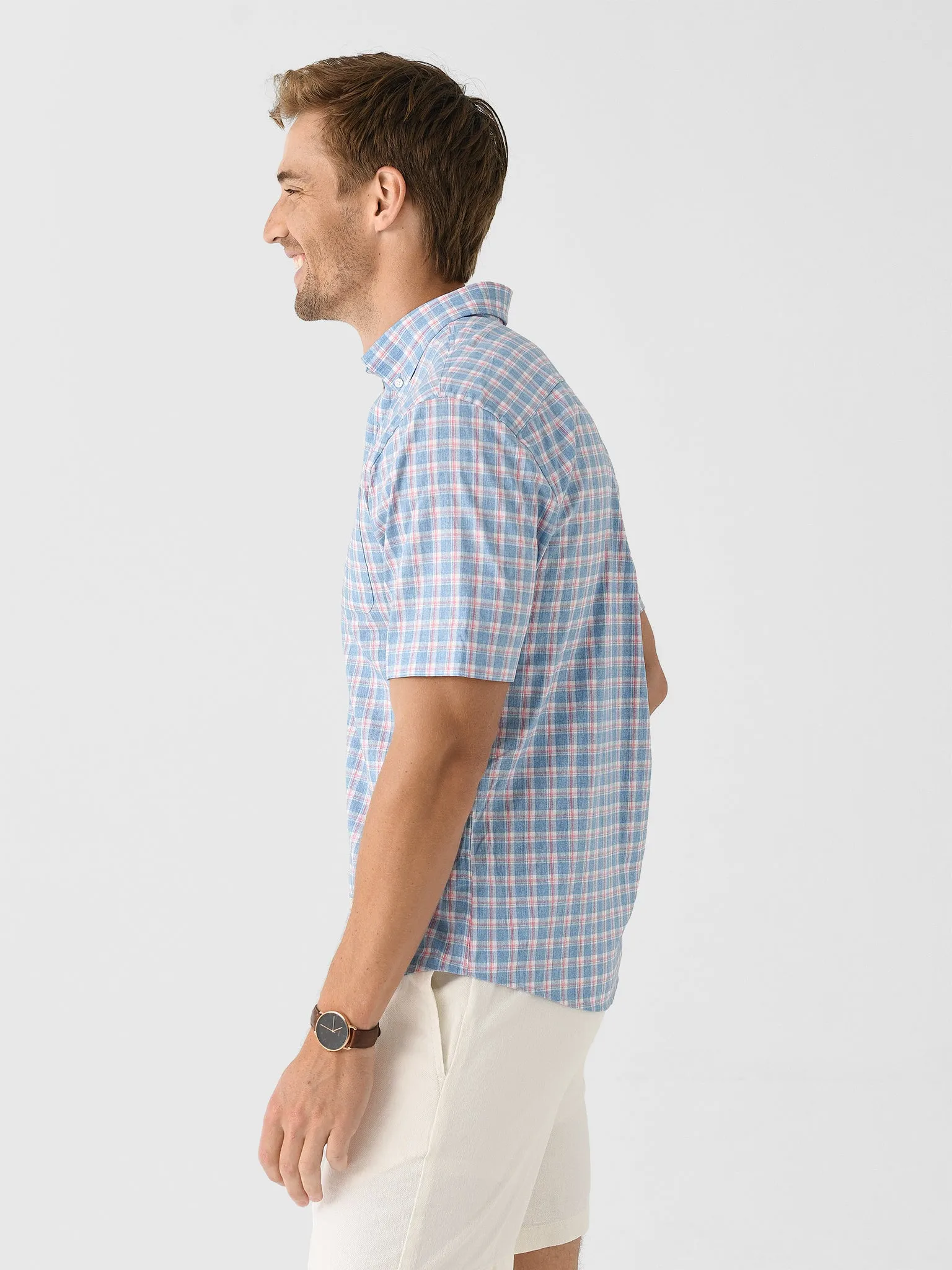 Johnnie-O Men's Dane Short Sleeve Performance Button-Down Shirt sold by Saint Bernard product image thumbnail 3