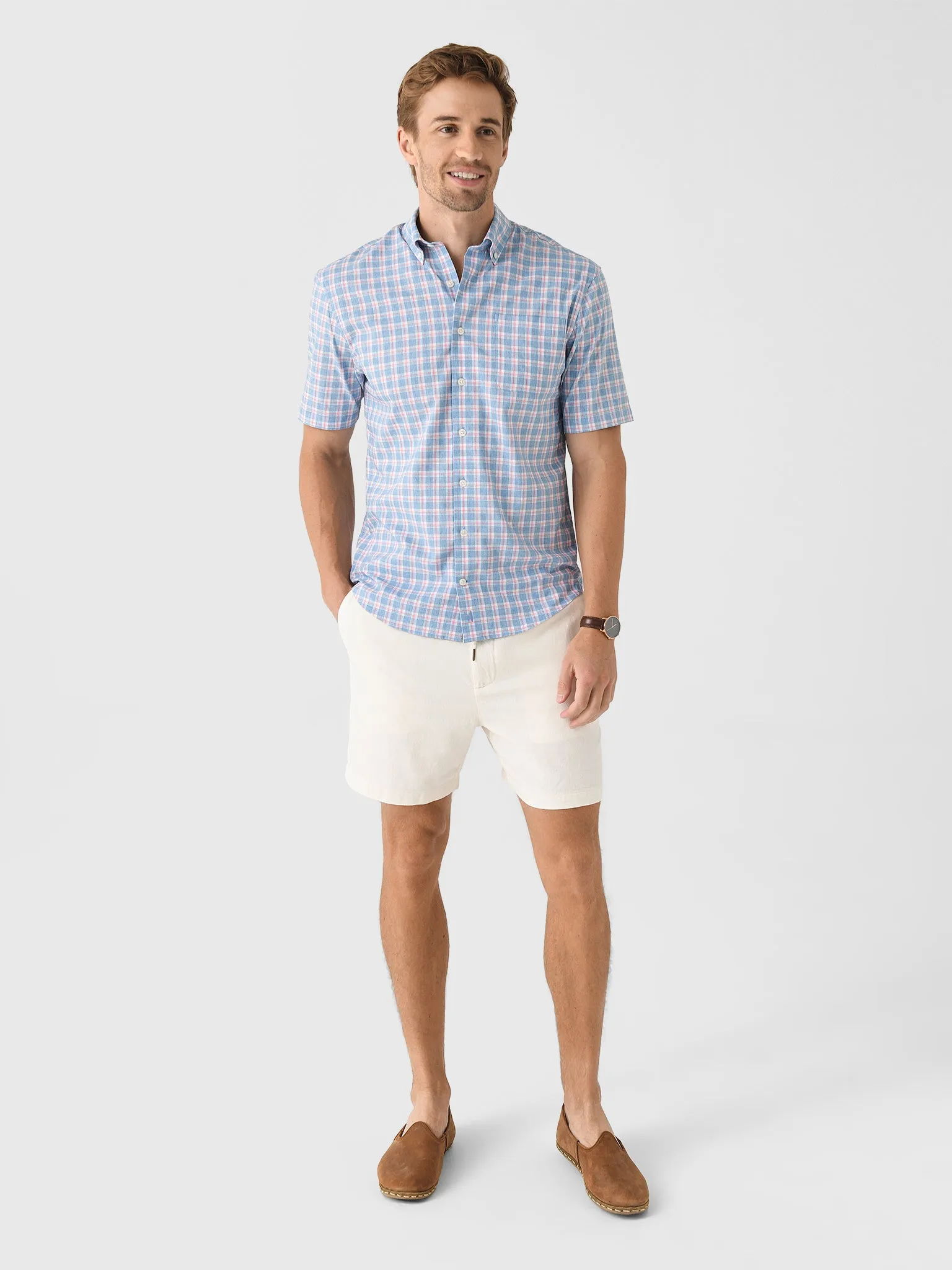 Johnnie-O Men's Dane Short Sleeve Performance Button-Down Shirt sold by Saint Bernard product image thumbnail 2