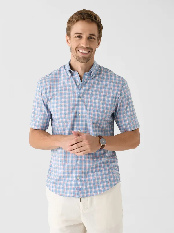 Johnnie-O Men's Dane Short Sleeve Performance Button-Down Shirt sold by Saint Bernard
