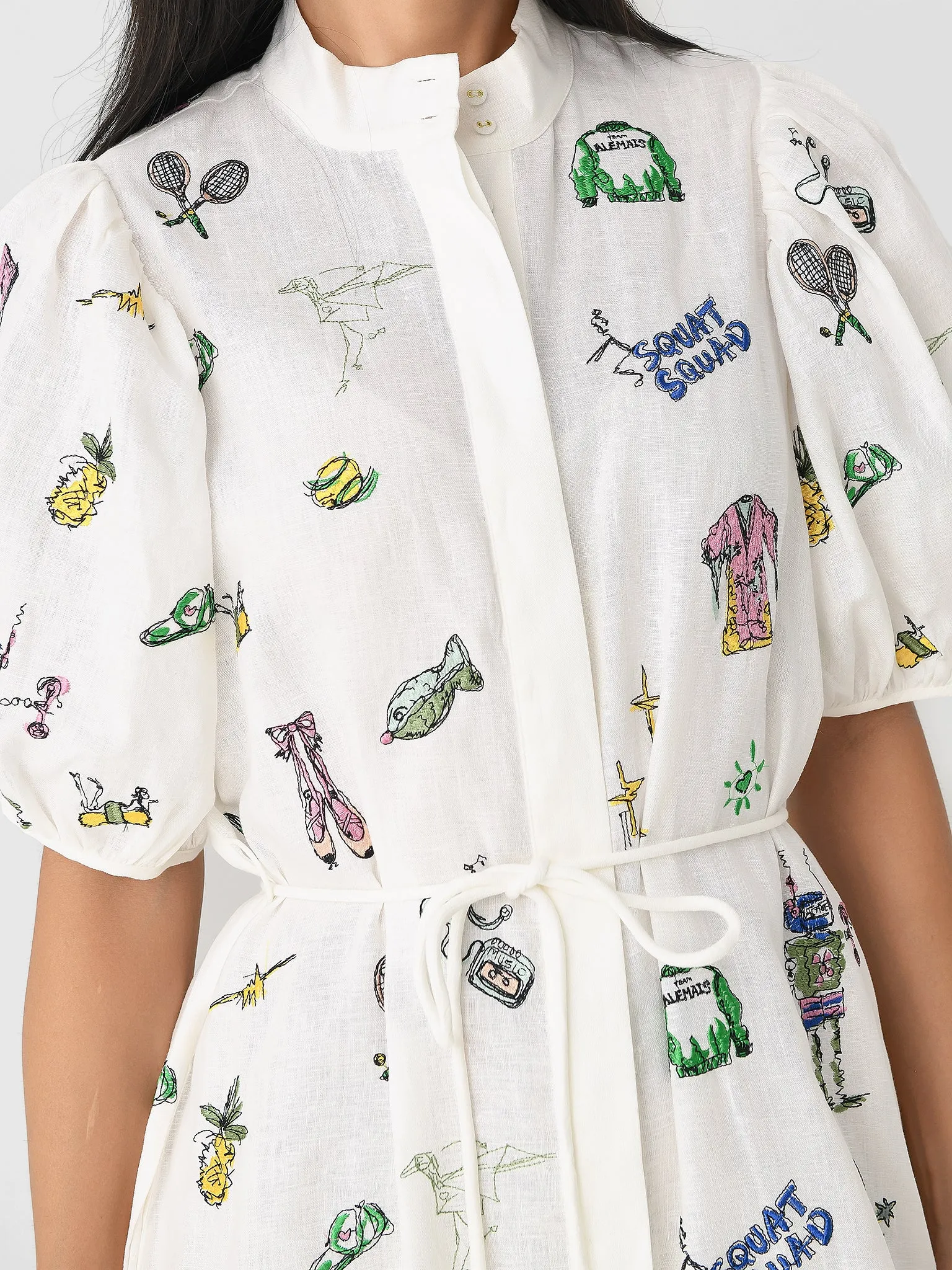 Alemais Women's Play Embroidered Shirtdress sold by Saint Bernard product image thumbnail 4