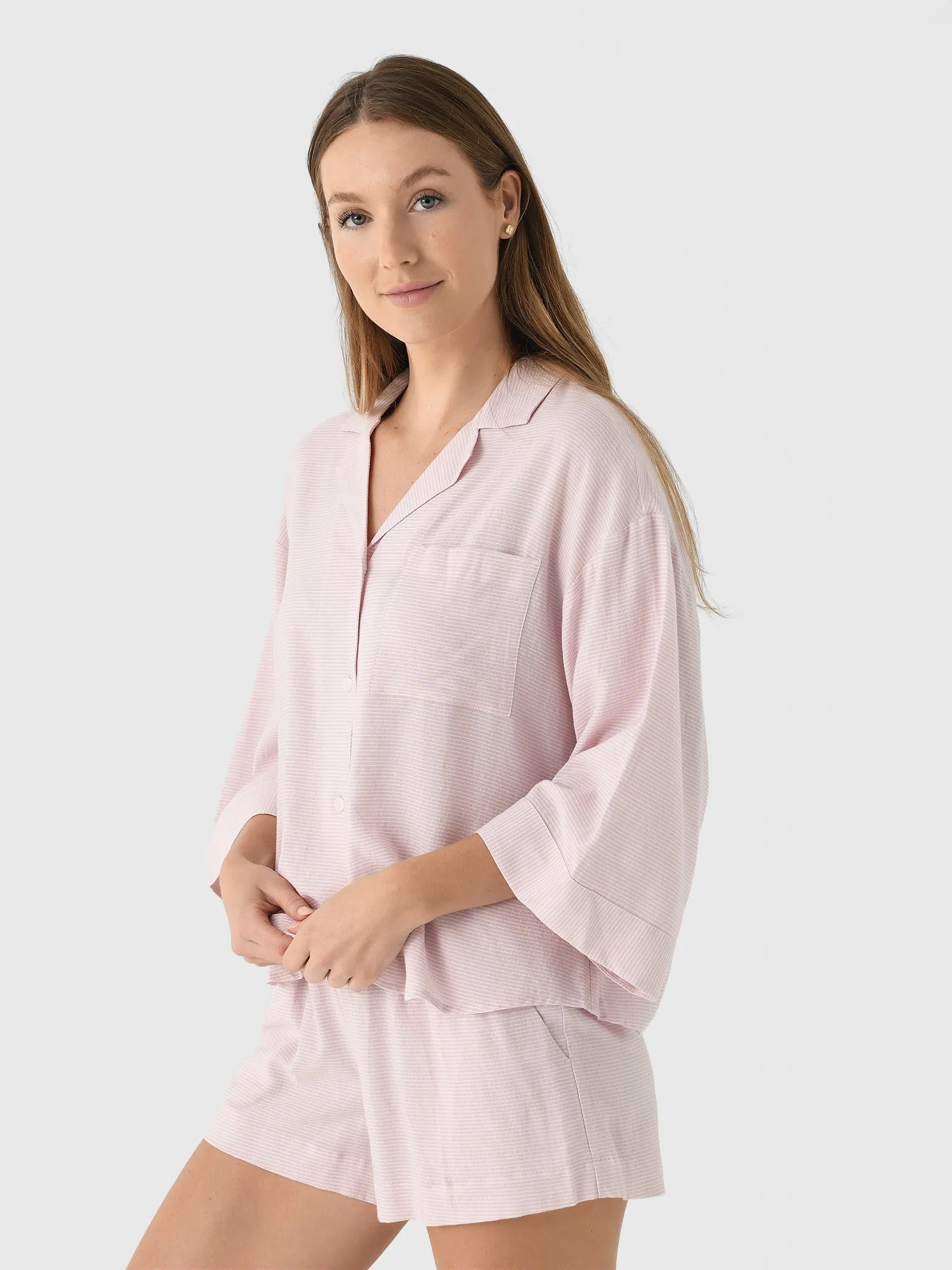 Eberjey Women's Nautico Relaxed Short Pajama Set sold by Saint Bernard product image thumbnail 3