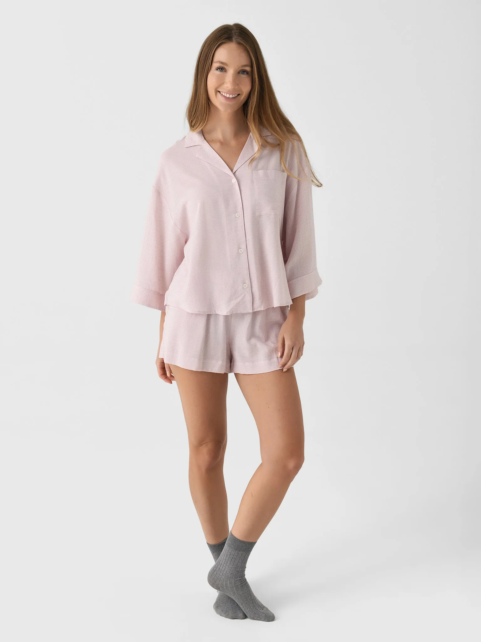 Eberjey Women's Nautico Relaxed Short Pajama Set sold by Saint Bernard product image thumbnail 2