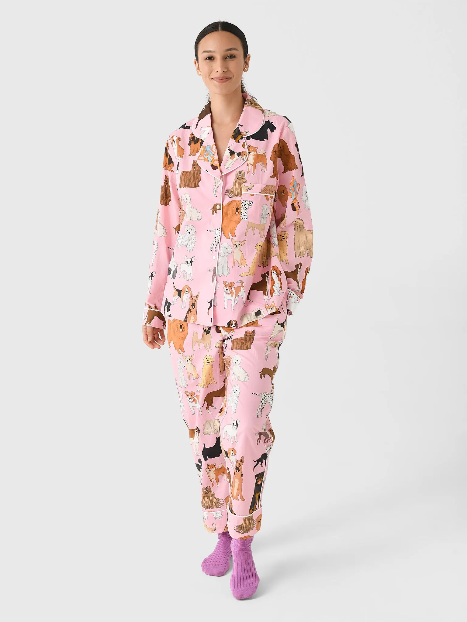 Karen Mabon Women's Crufts Pajama Set sold by Saint Bernard