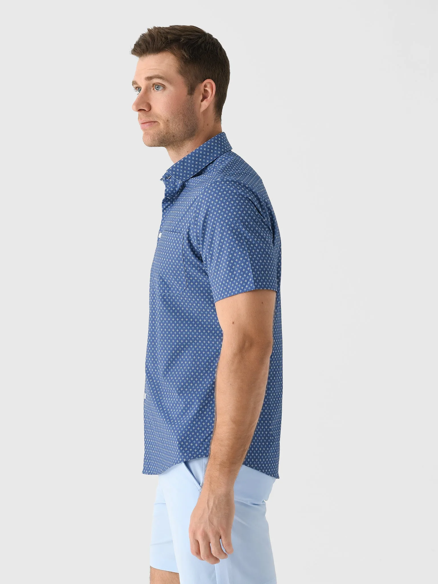 Mizzen+Main Men's Trim Leeward Short Sleeve Dress Shirt sold by Saint Bernard product image thumbnail 3