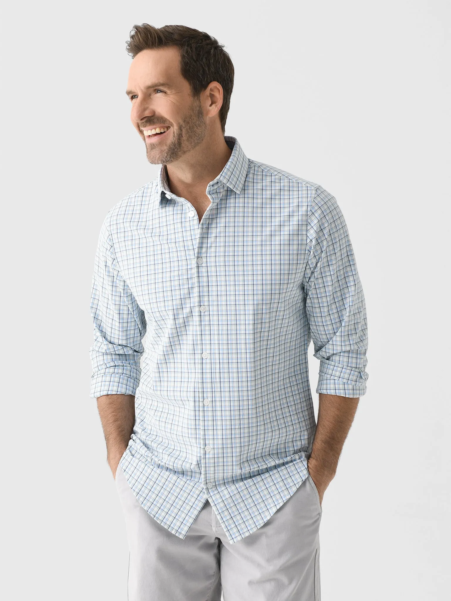 Mizzen+Main Men's Trim Leeward Dress Shirt sold by Saint Bernard