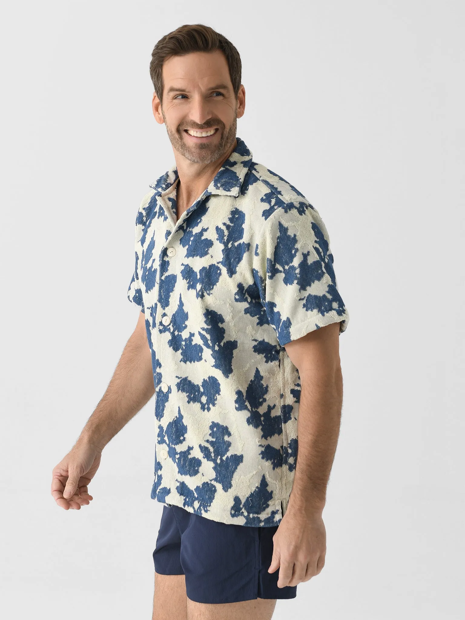 OAS Men's Sail Contraste Cuba Terry Shirt sold by Saint Bernard product image thumbnail 3