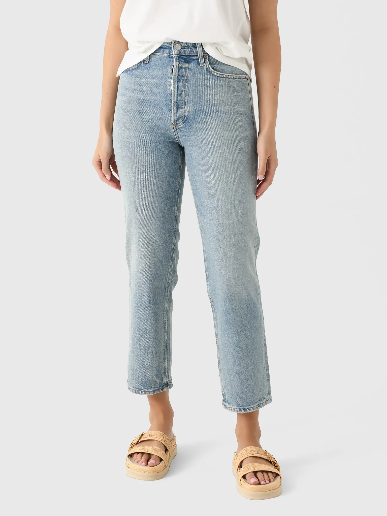 Agolde Women's 90s Pinch Waist Crop Jean sold by Saint Bernard