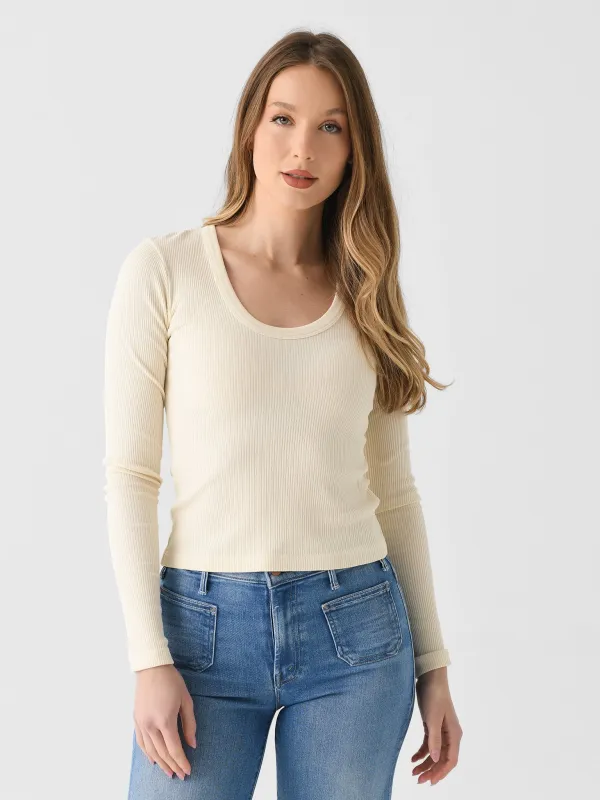 Citizens Of Humanity Women's Mara U-Neck Tee sold by Saint Bernard