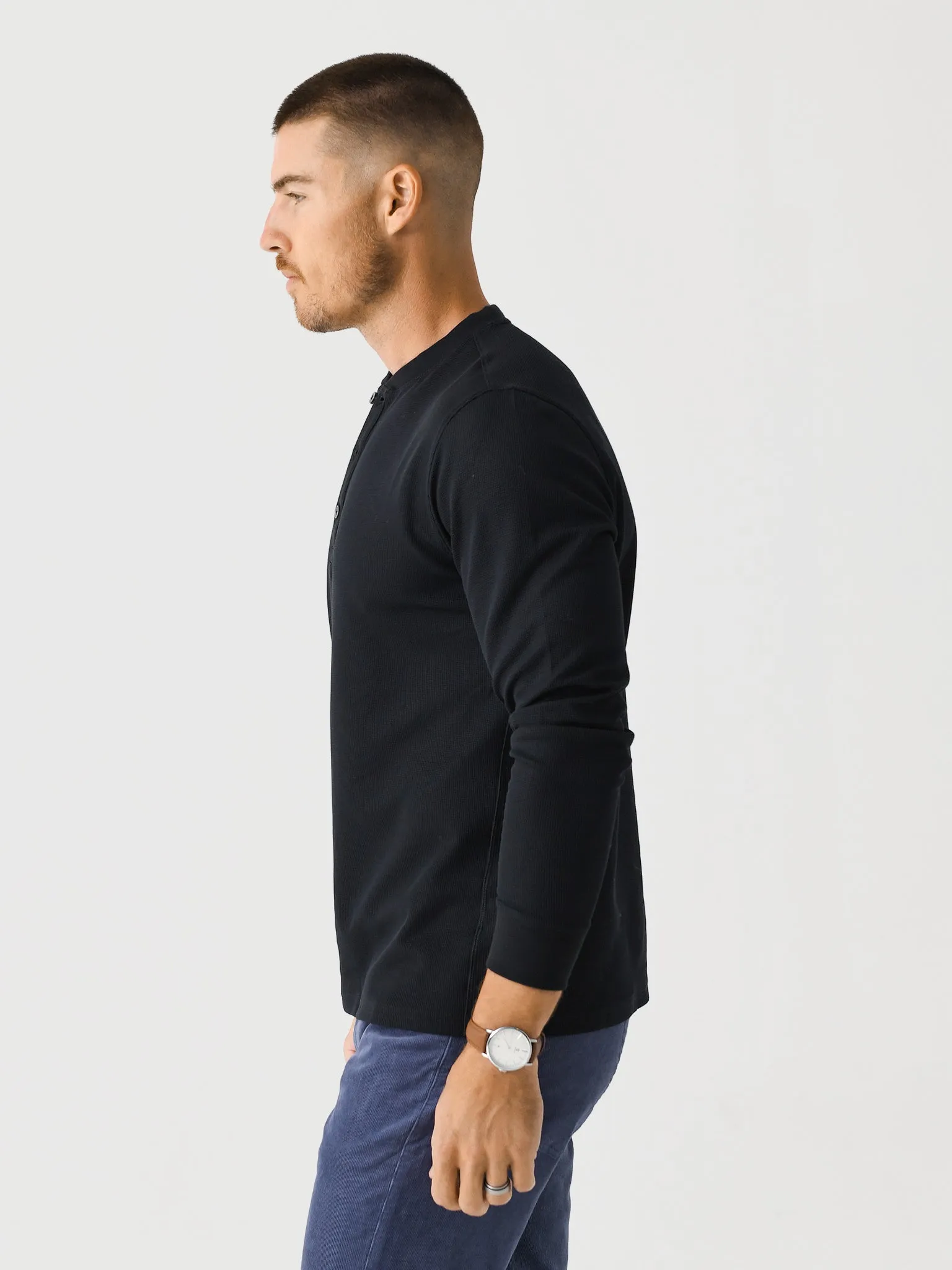 Mizzen+Main Men's Henderson Henley sold by Saint Bernard product image thumbnail 3