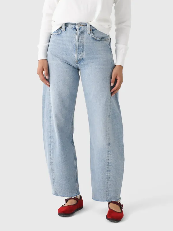 Agolde Women's Luna High Rise Pieced Taper Jean made by Agolde