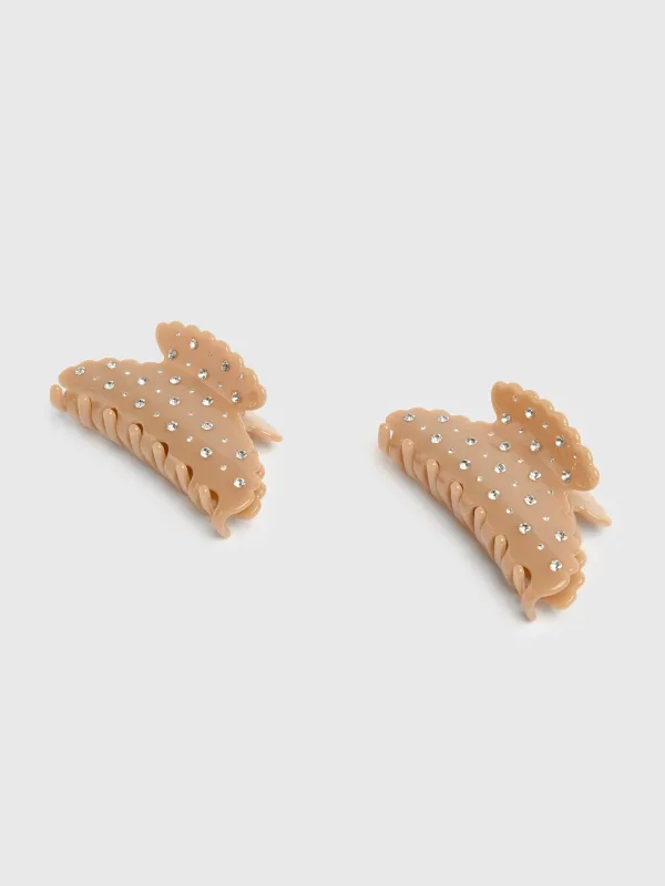 Loeffler Randall Yuri Rhinestone Hair Clip Set sold by Saint Bernard