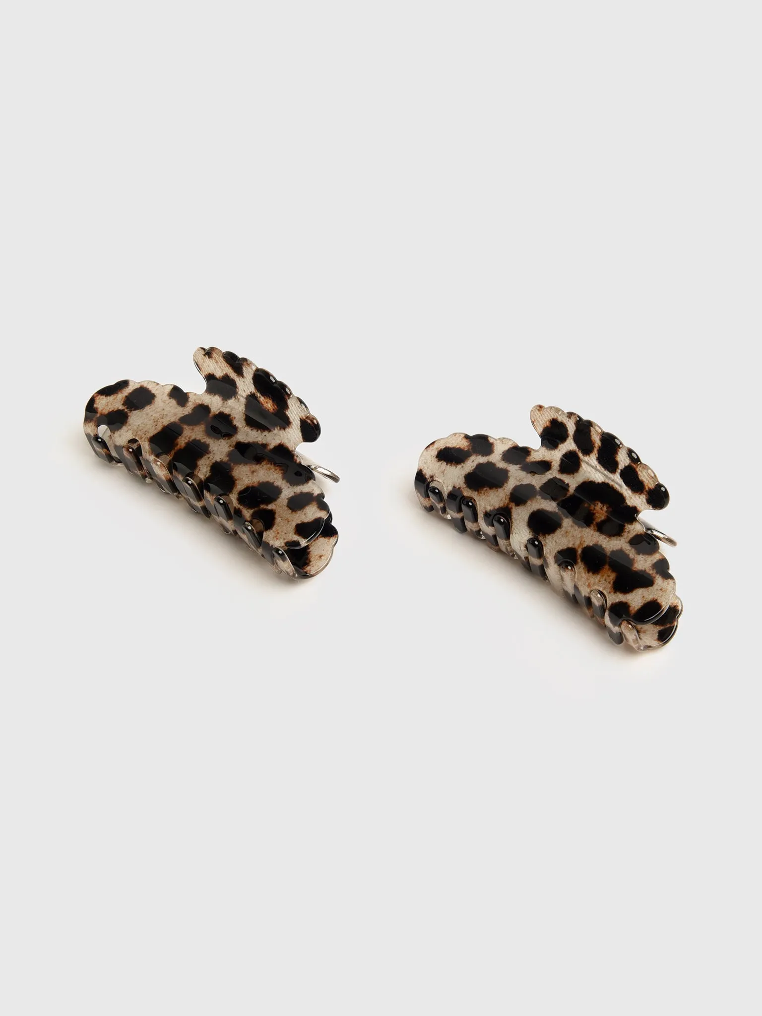 Loeffler Randall Yuri Leopard Hair Clip Set sold by Saint Bernard