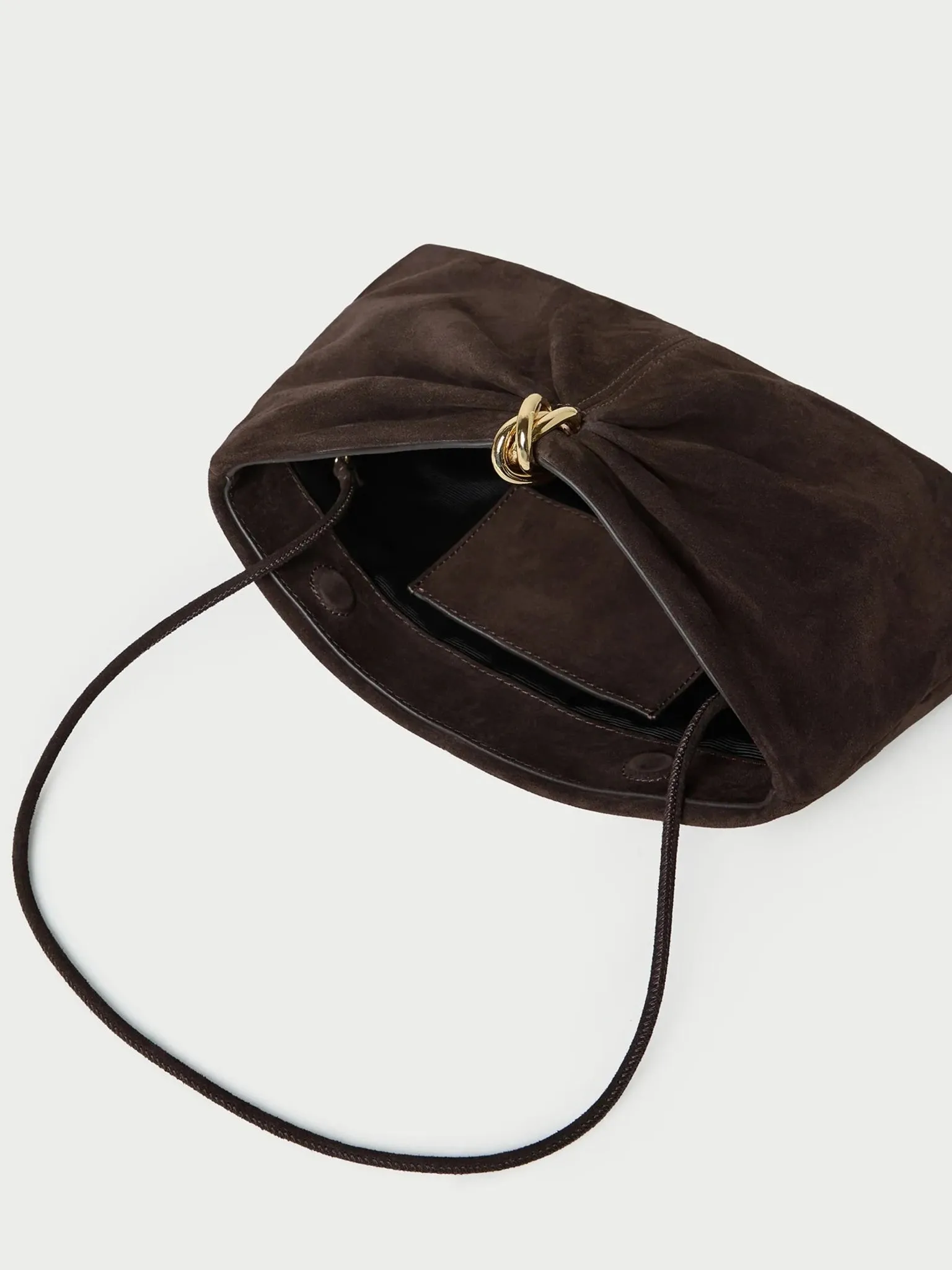 Loeffler Randall Corrine Suede Gathered Clutch sold by Saint Bernard product image thumbnail 3