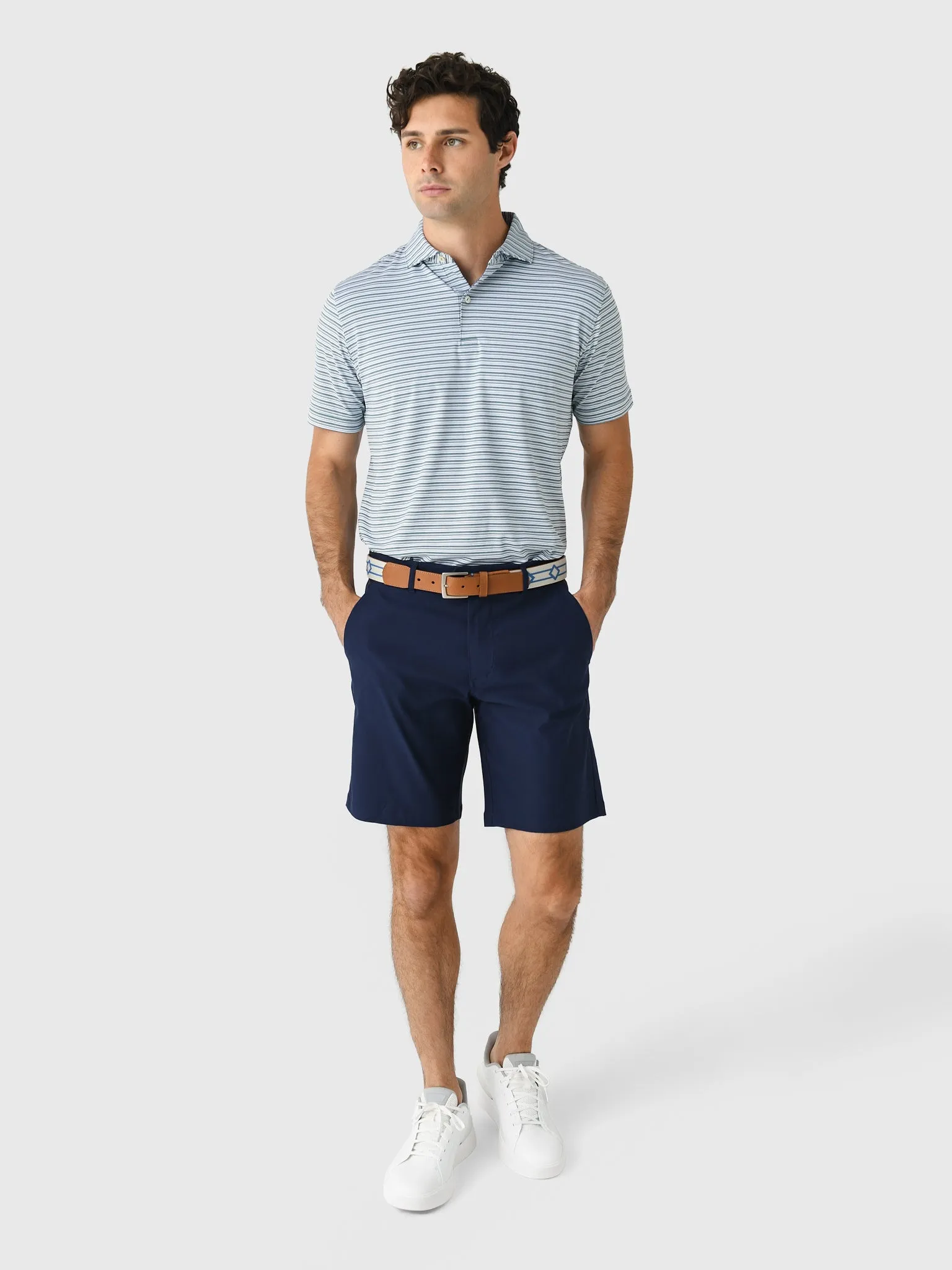 Peter Millar Crown Crafted Men's Chase Performance Jersey Polo sold by Saint Bernard product image thumbnail 2