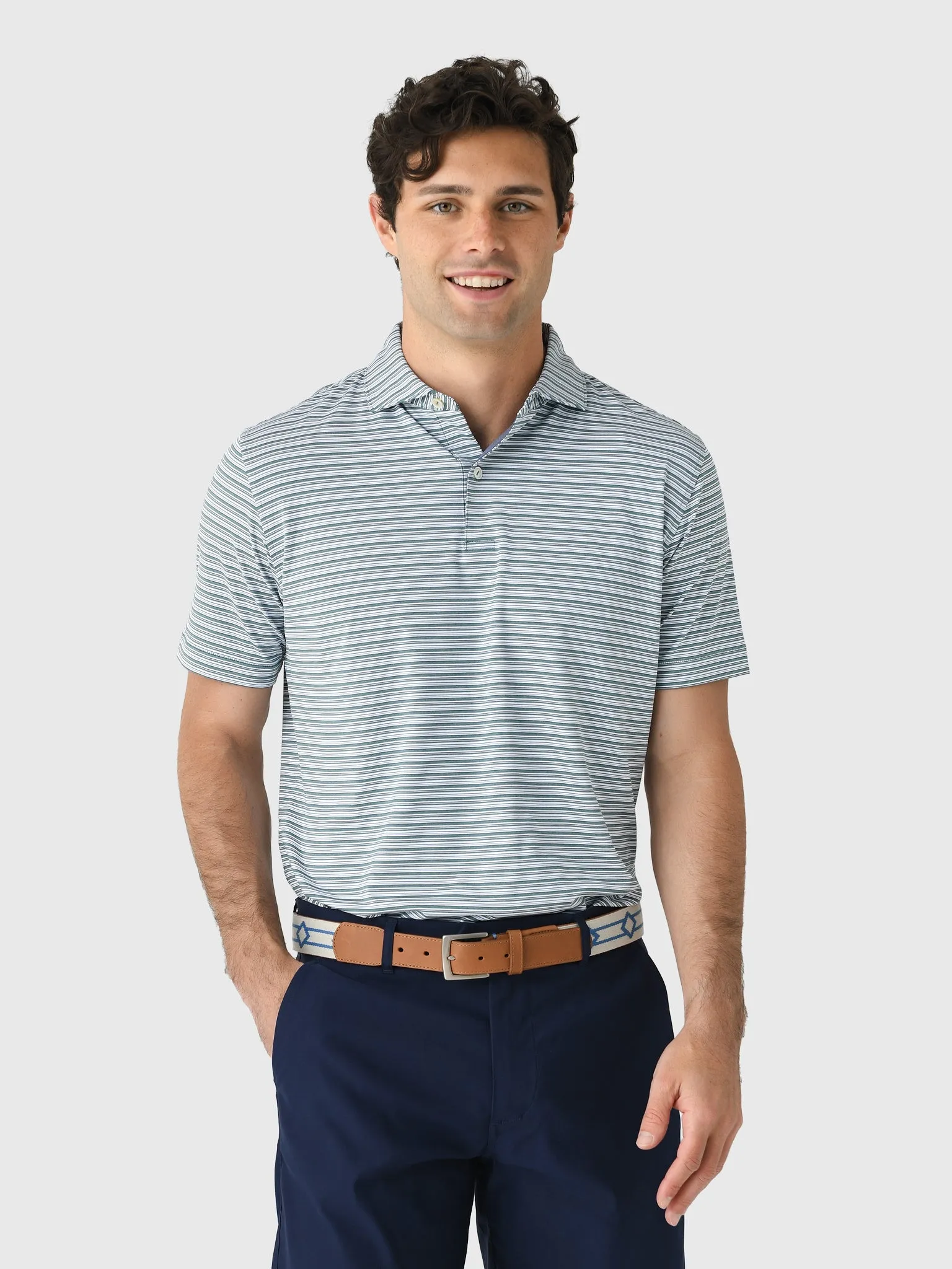 Peter Millar Crown Crafted Men's Chase Performance Jersey Polo sold by Saint Bernard