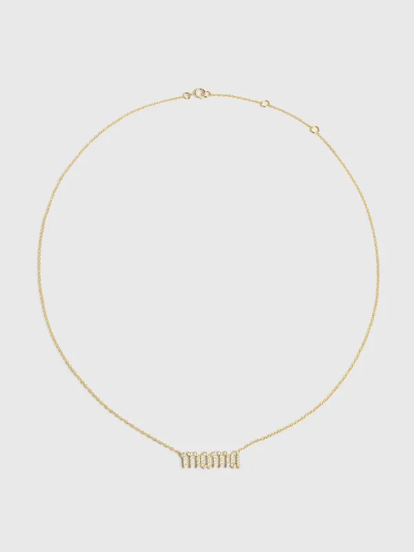 Stone And Strand Diamond Gothic Mama Necklace made by STONE AND STRAND